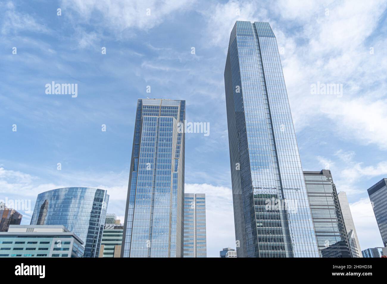 Downtown Calgary City business district core Skyline Stock Photo