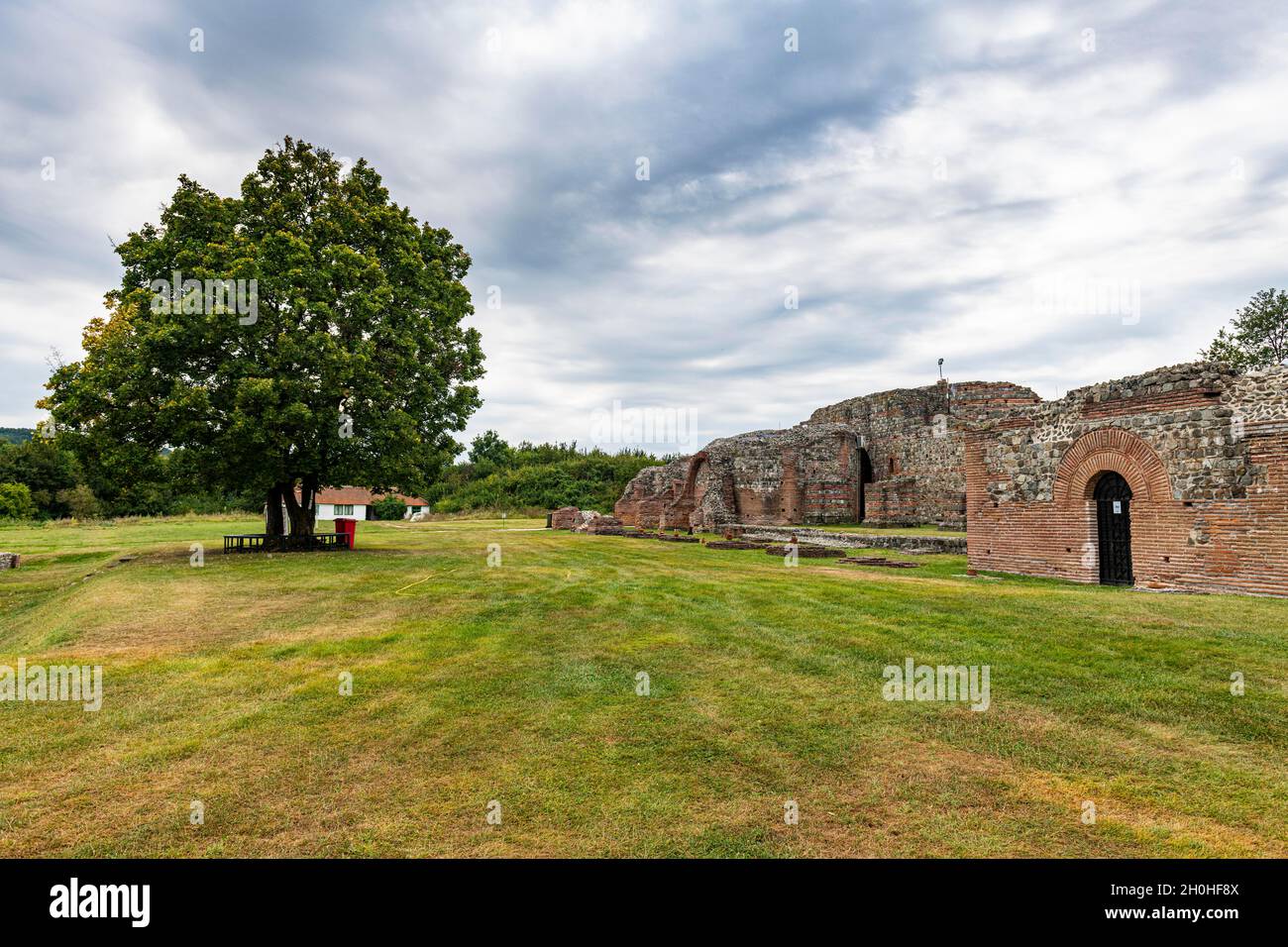 Unesco world heritage site ancient roman ruins of Gamzigrad, Serbia Stock Photo