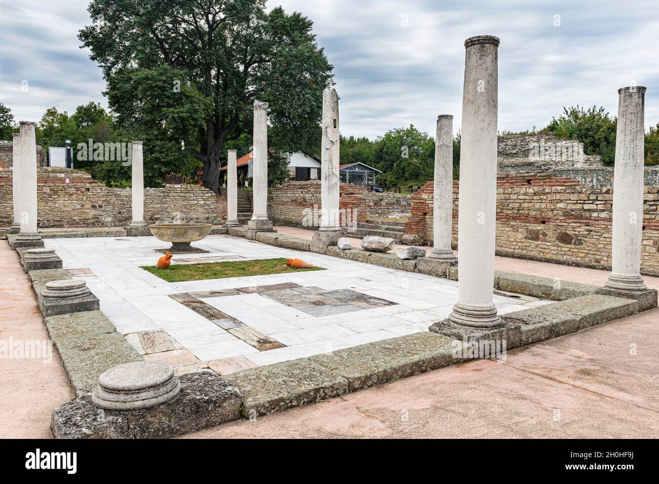 Unesco world heritage site ancient roman ruins of Gamzigrad, Serbia Stock Photo