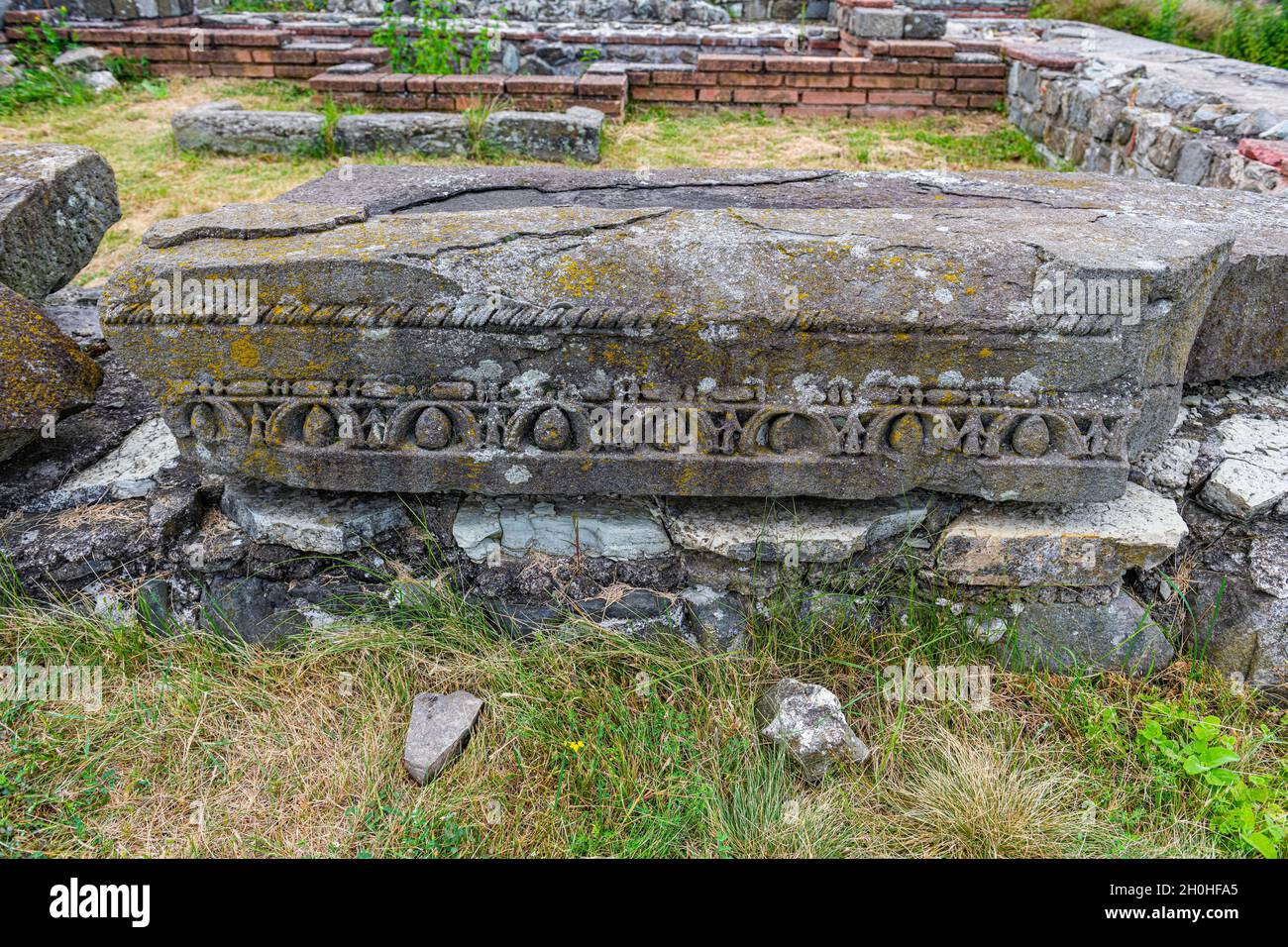 Unesco world heritage site ancient roman ruins of Gamzigrad, Serbia Stock Photo
