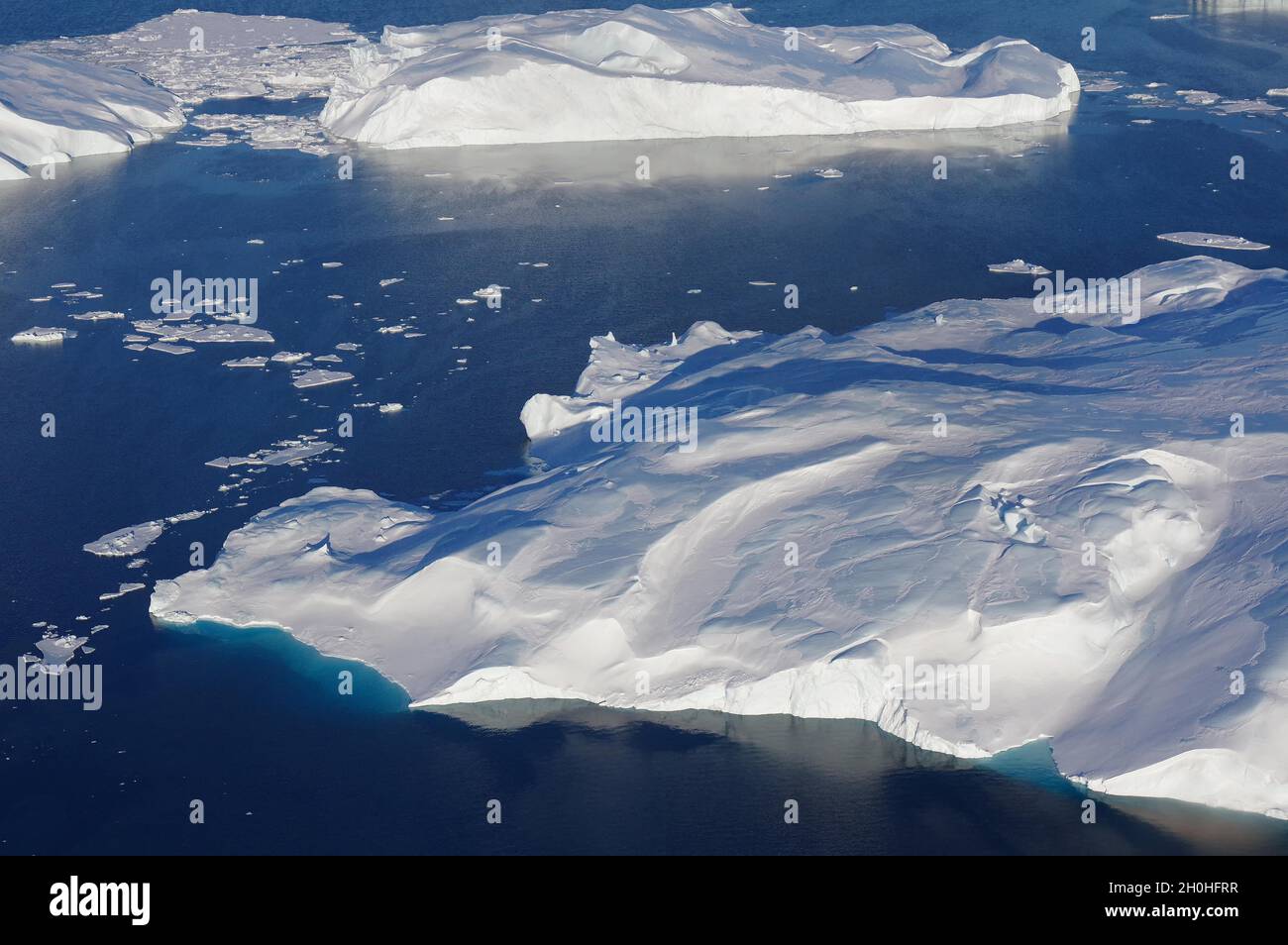 Aerial ilulissat icefjord unesco hi-res stock photography and images ...