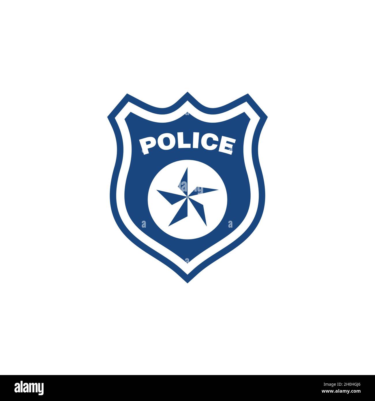 Police Vector icon design illustration Template Stock Photo - Alamy