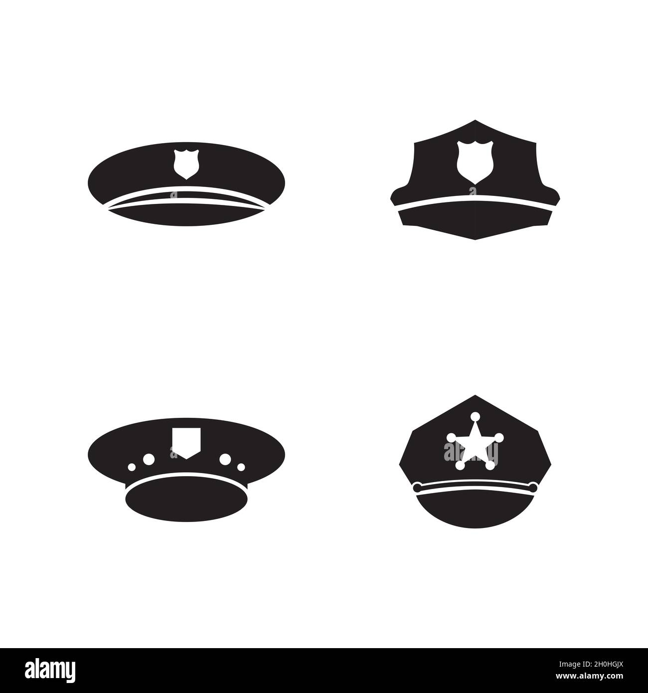 Police Vector icon design illustration Template Stock Photo - Alamy