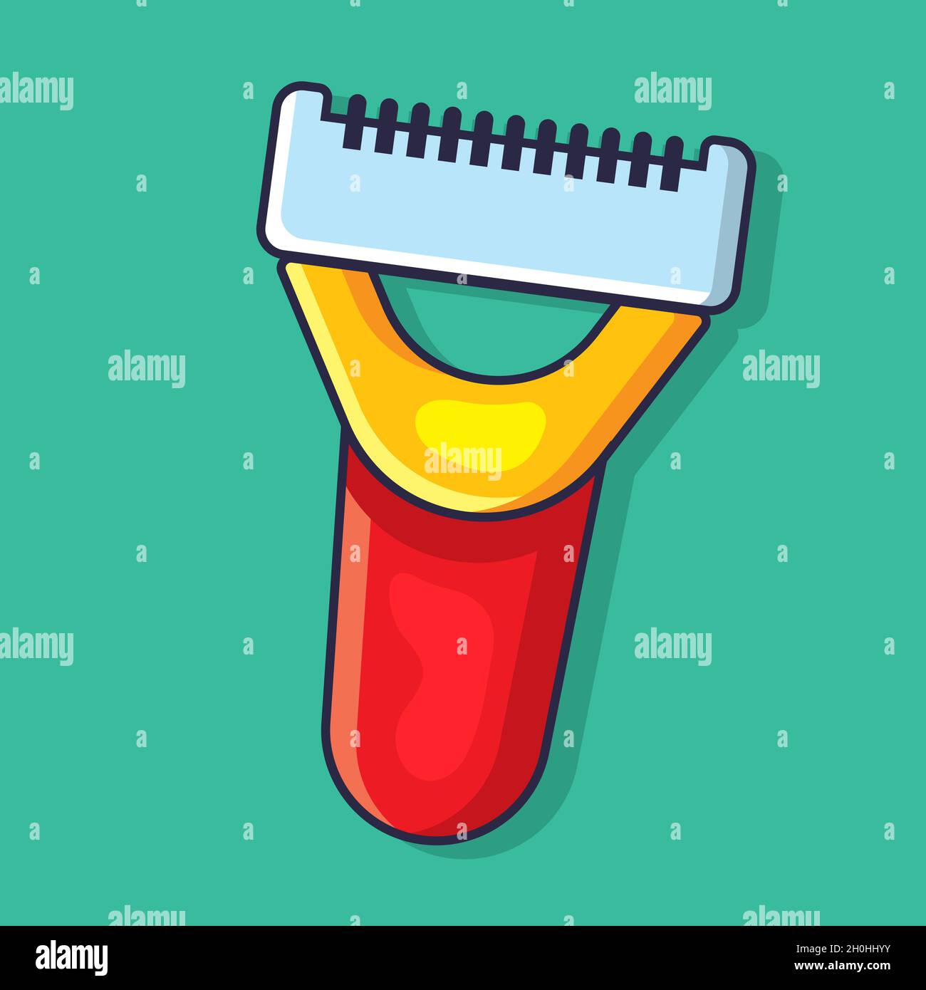 deshedding tool isolated cartoon vector illustration in flat style ...