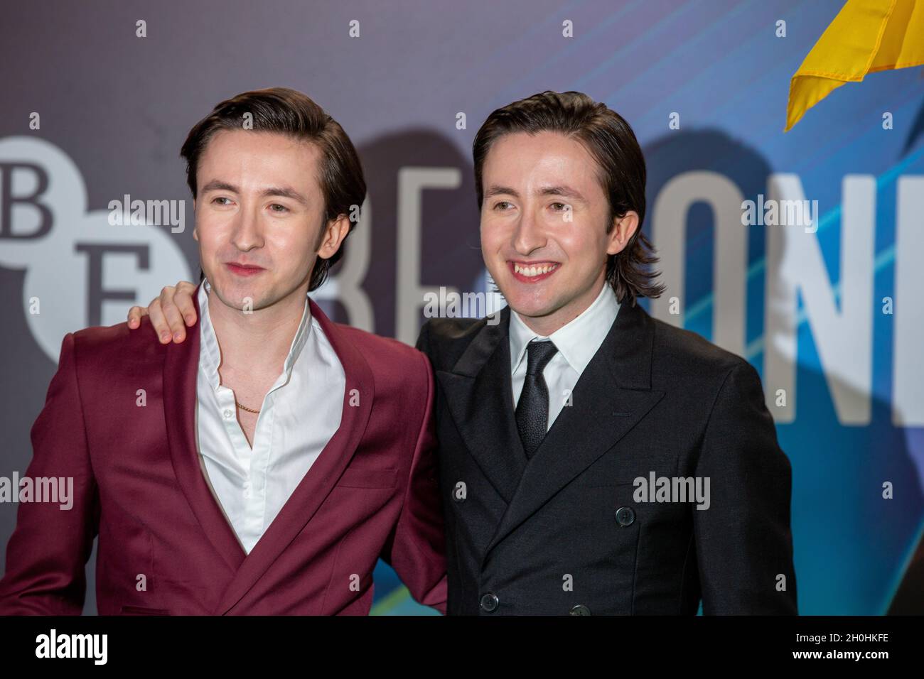 London, UK. 12th Oct, 2021. (L-R) Christian Lees and Jonah Lees attend the  World Premiere of 