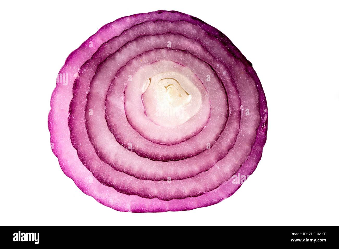 Violet onion in a cut on a white background closeup Stock Photo Alamy