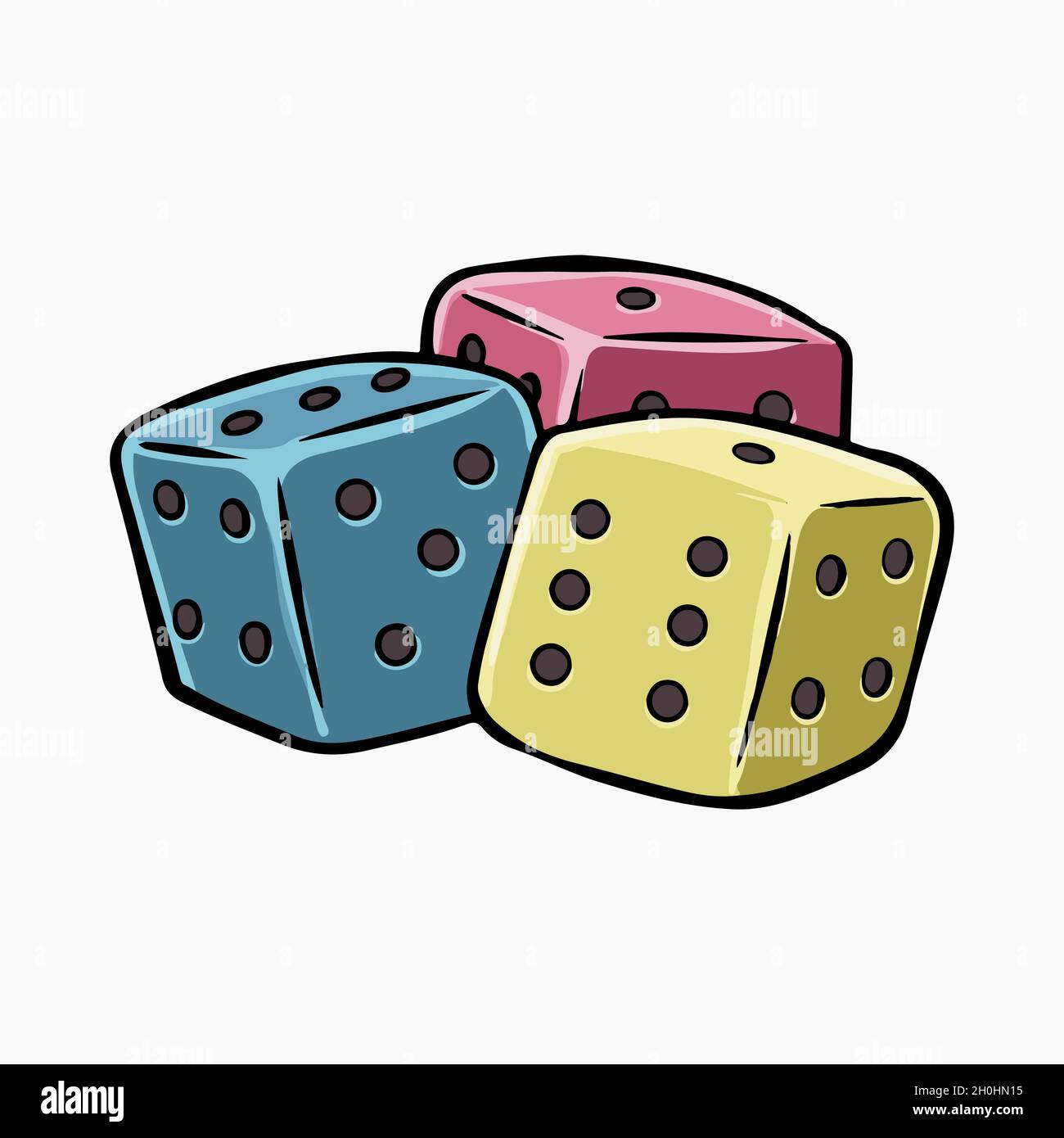 D4 dice Royalty Free Vector Image - VectorStock