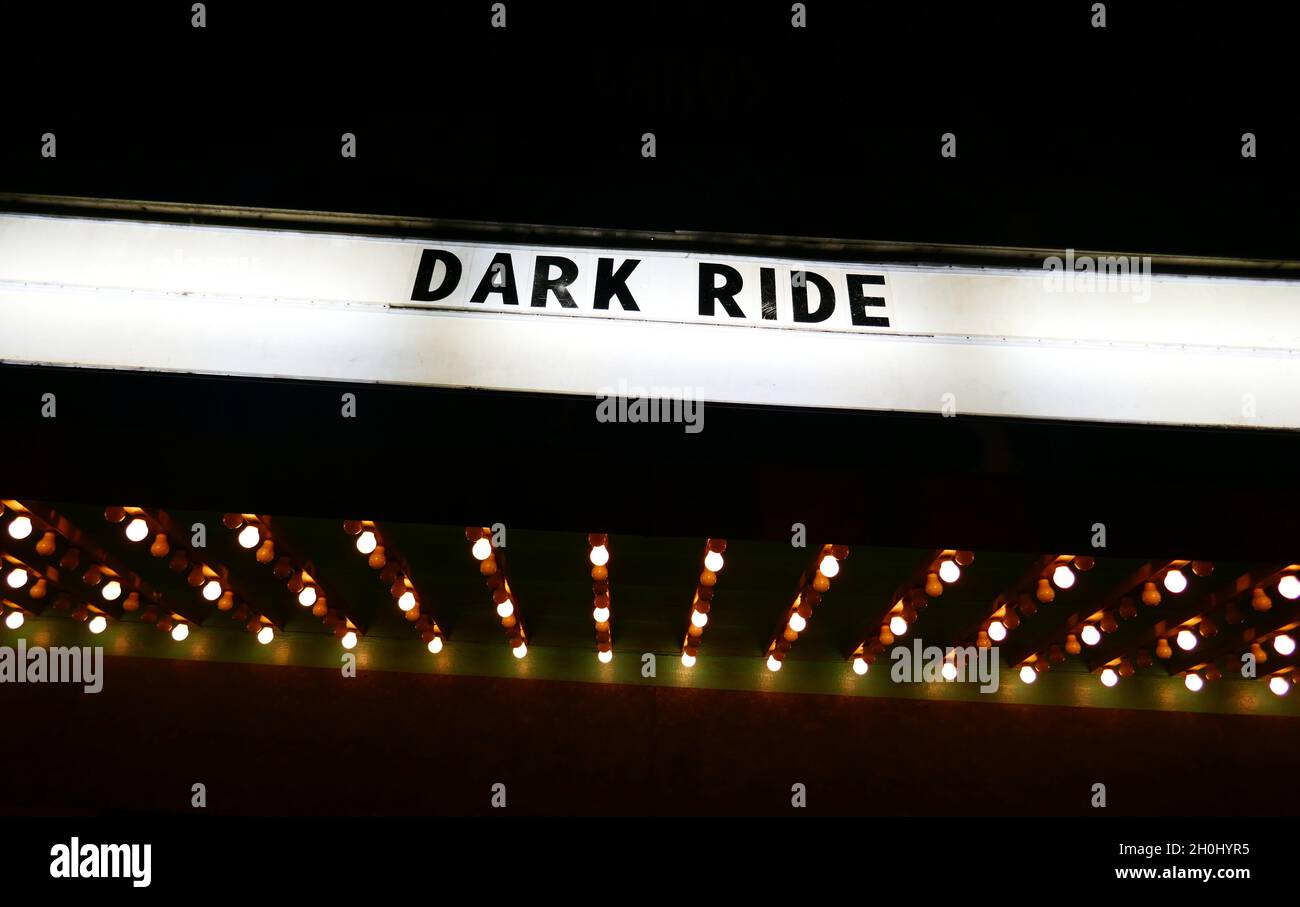 Buena Park, California, USA 10th October 2021 Dark Ride Maze at Knott's