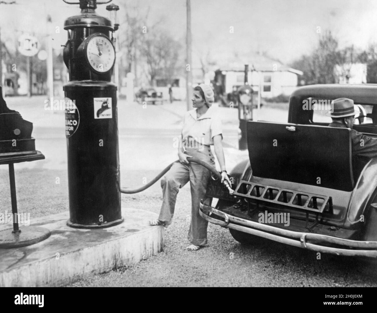 Tank attendant Black and White Stock Photos & Images Alamy