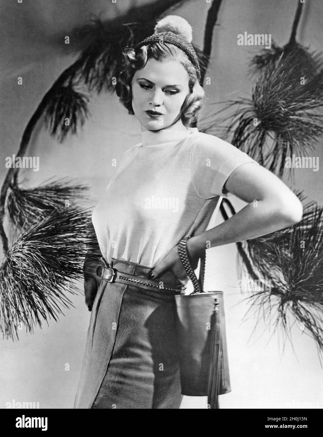 US actress Gene Tierney in 1938. [automated translation] Stock Photo