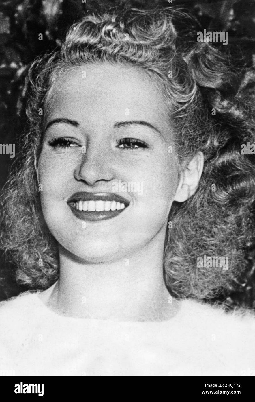 'US actress Betty Grable, winner of the title ''Miss Dental Health'' in 1938. [automated translation]' Stock Photo