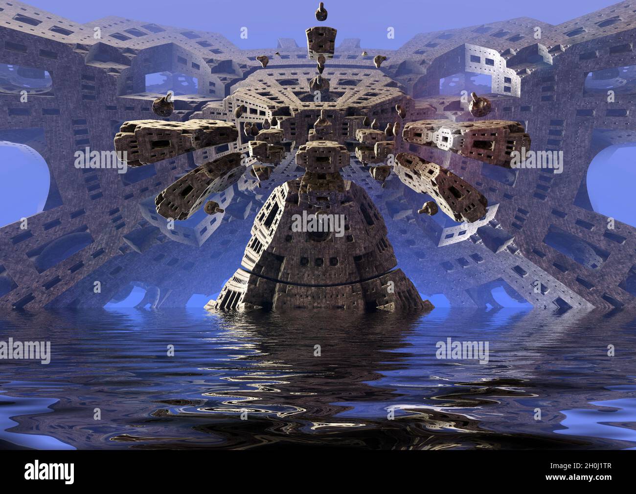 Unique and realistic 3D rendering of virtual scene environment Stock ...