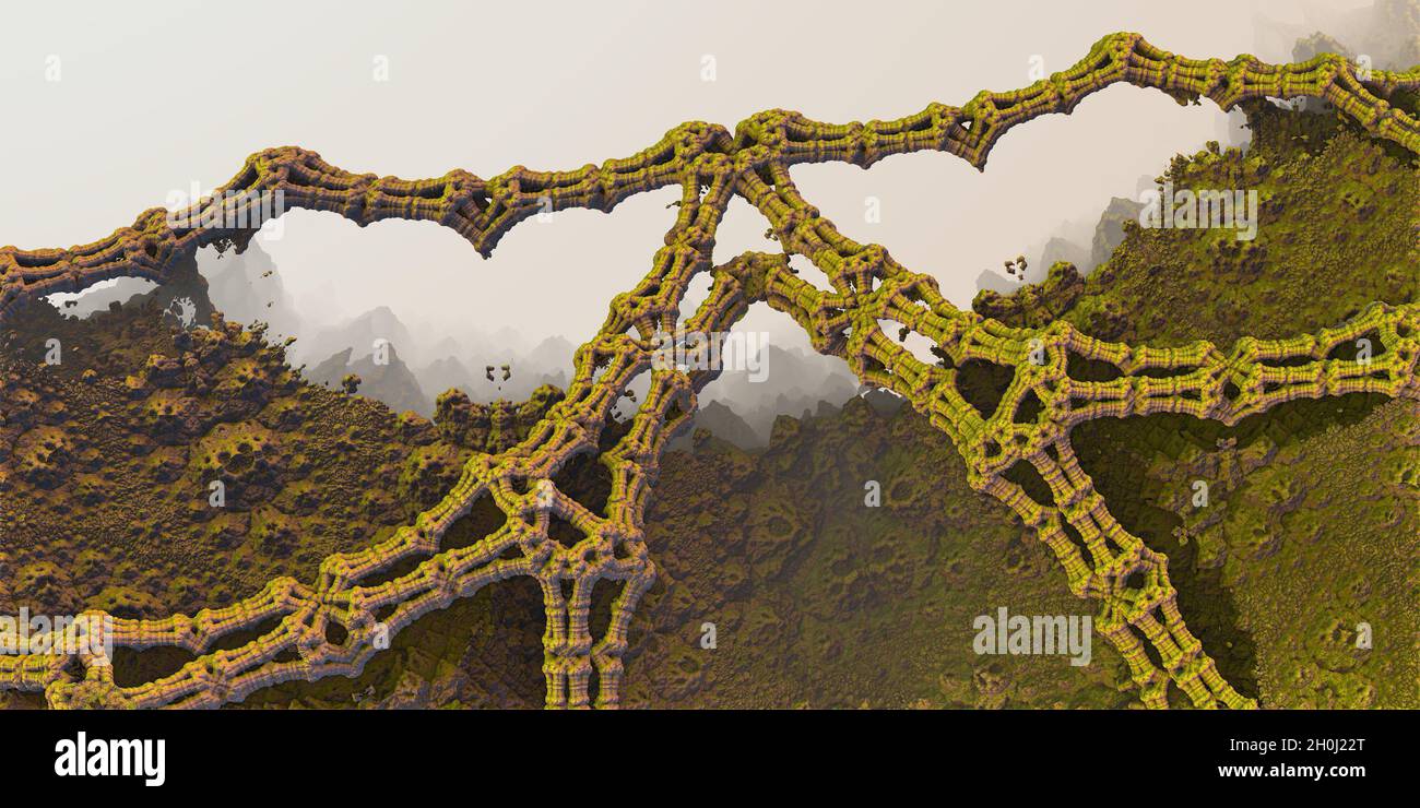 Unique and realistic 3D rendering of virtual scene environment Stock ...