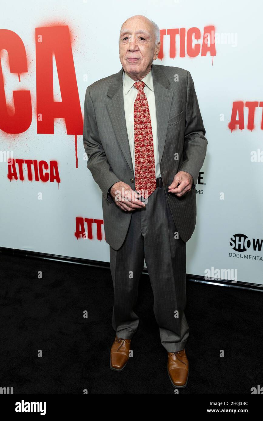 New York, United States. 12th Oct, 2021. Attica survivor Al Victory
