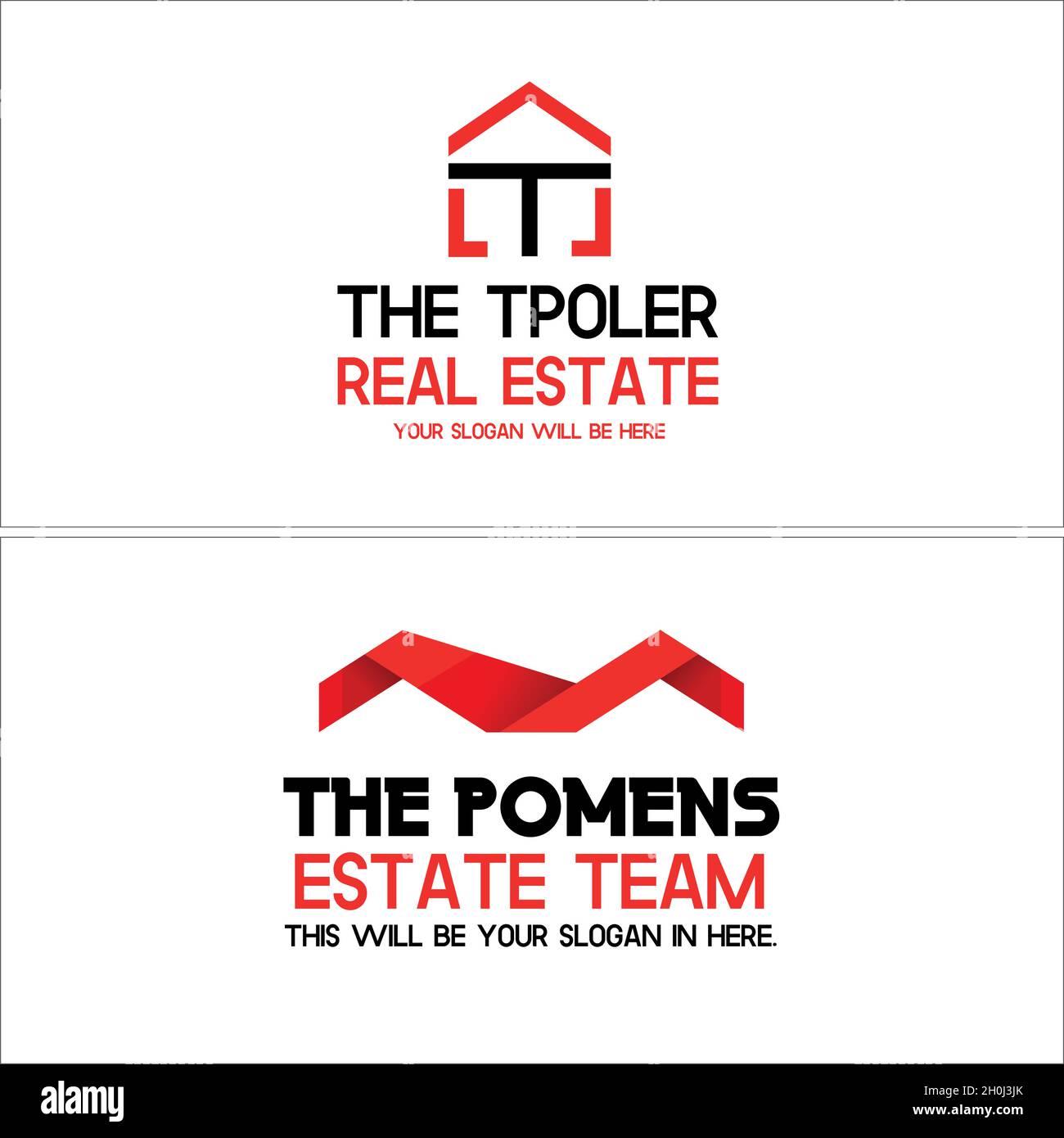 Modern Real estate line art home roof letter T logo design Stock Vector ...