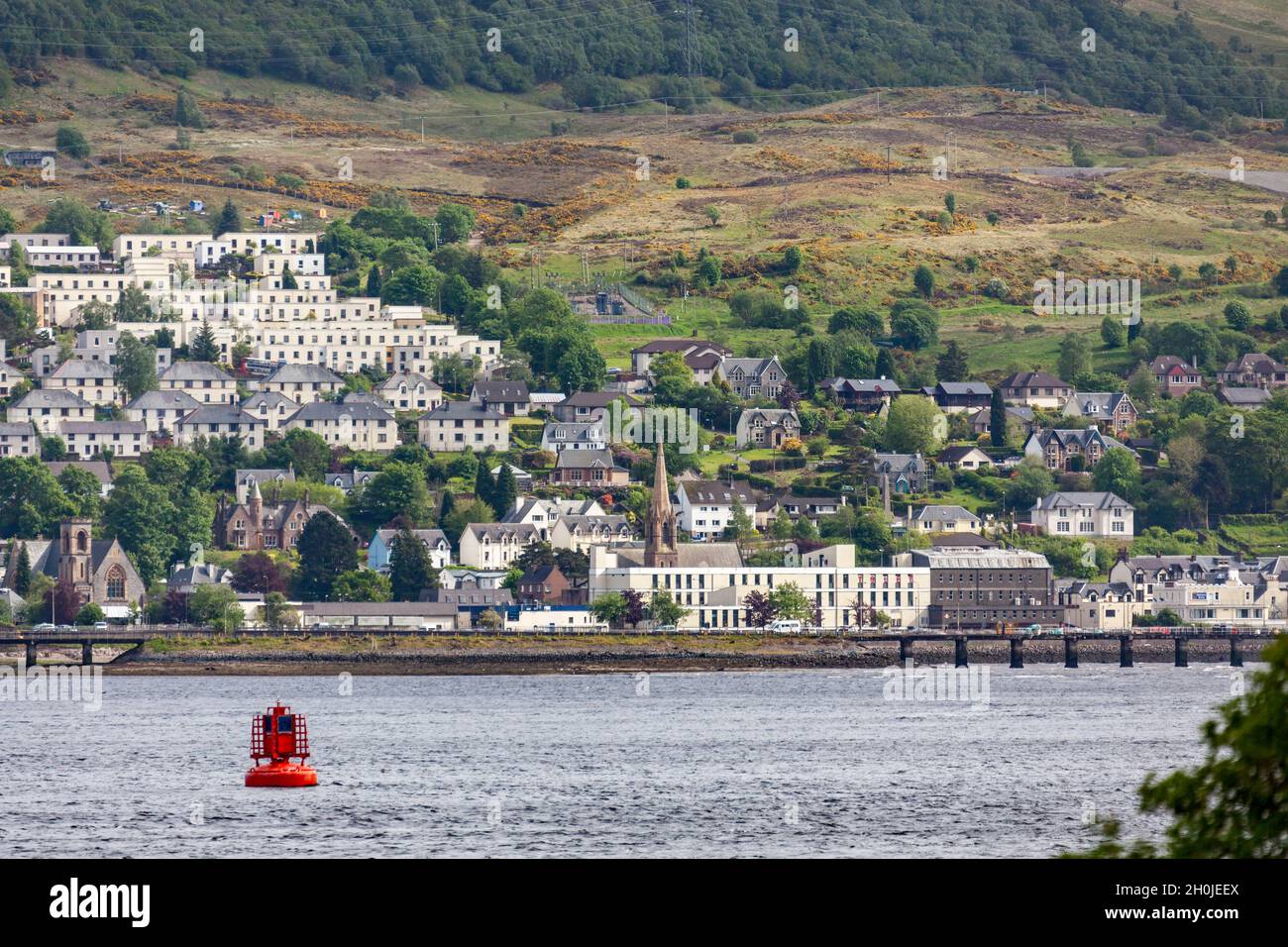 FORT WILLIAM, LOCHABER, SCOTTISH HIGHLANDS, UK MAY 19 View of Fort