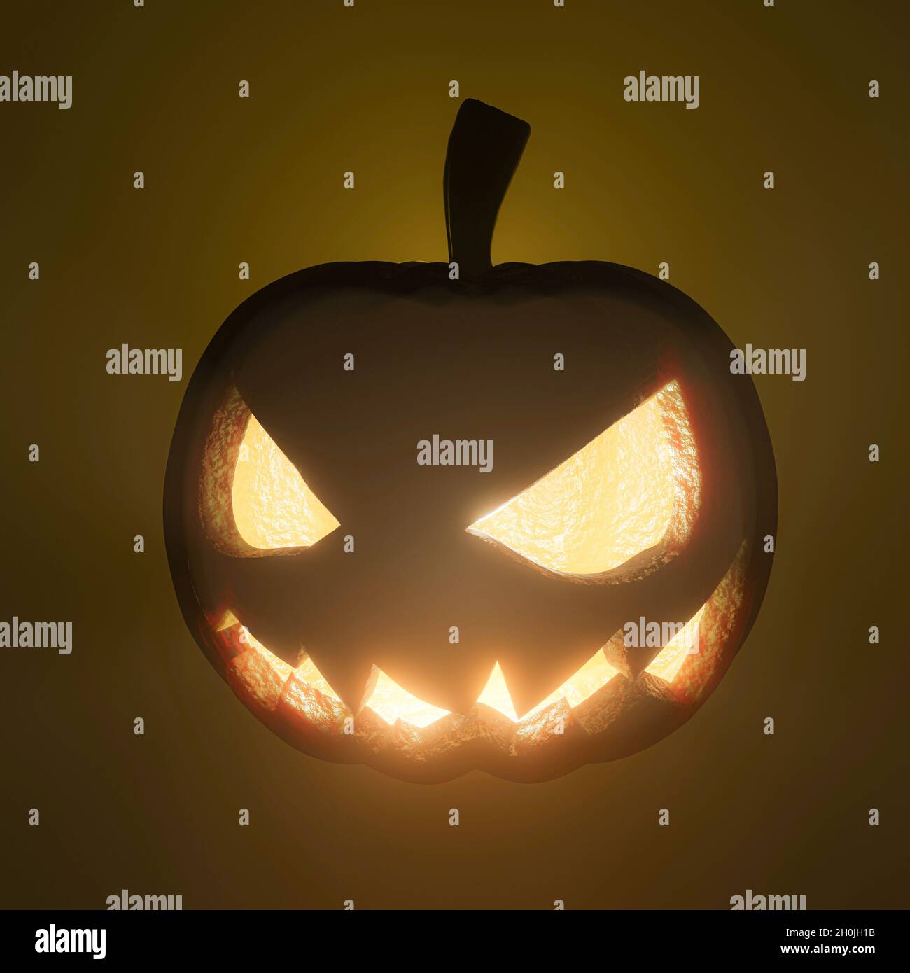 Halloween pumpkin isolated on black background 3d illustration Stock ...