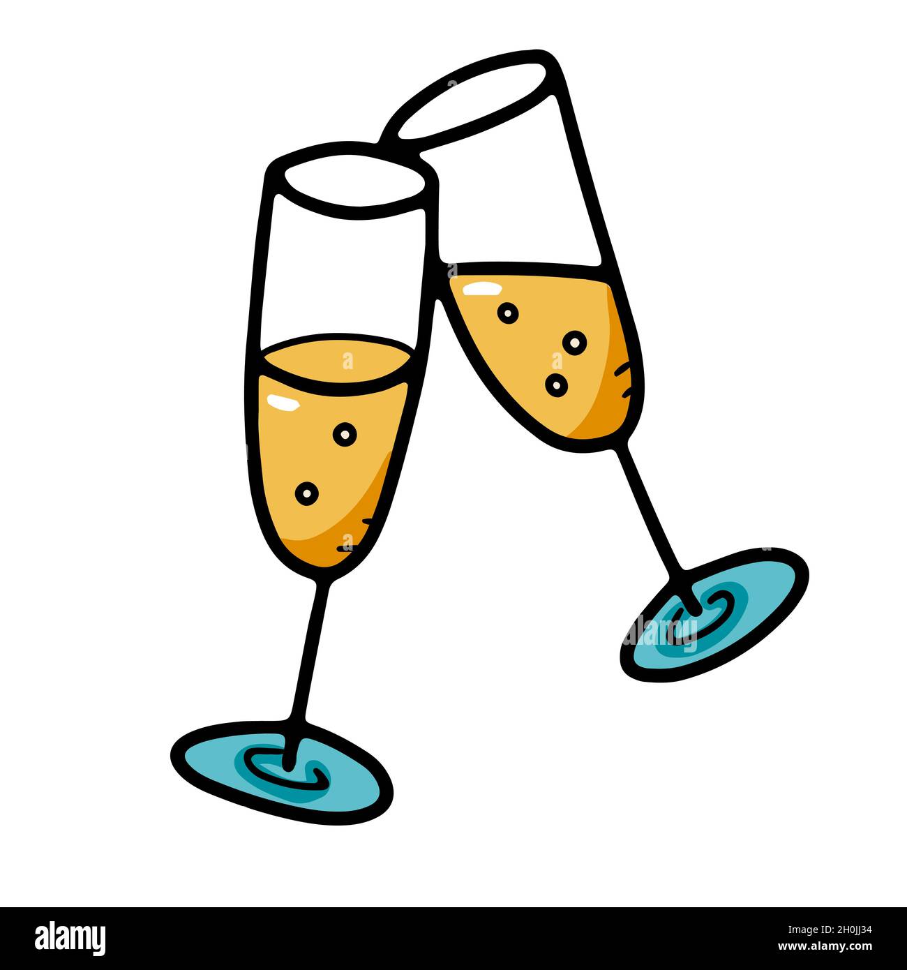 clinking champagne glasses clip art