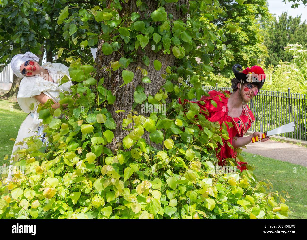 Punch and Judy at the Buxton Day of Dance Stock Photo Alamy