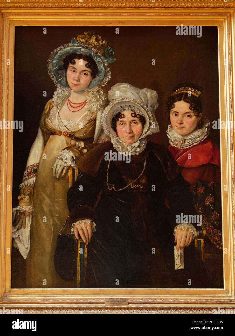 Les trois dames de Gand Stock Photo