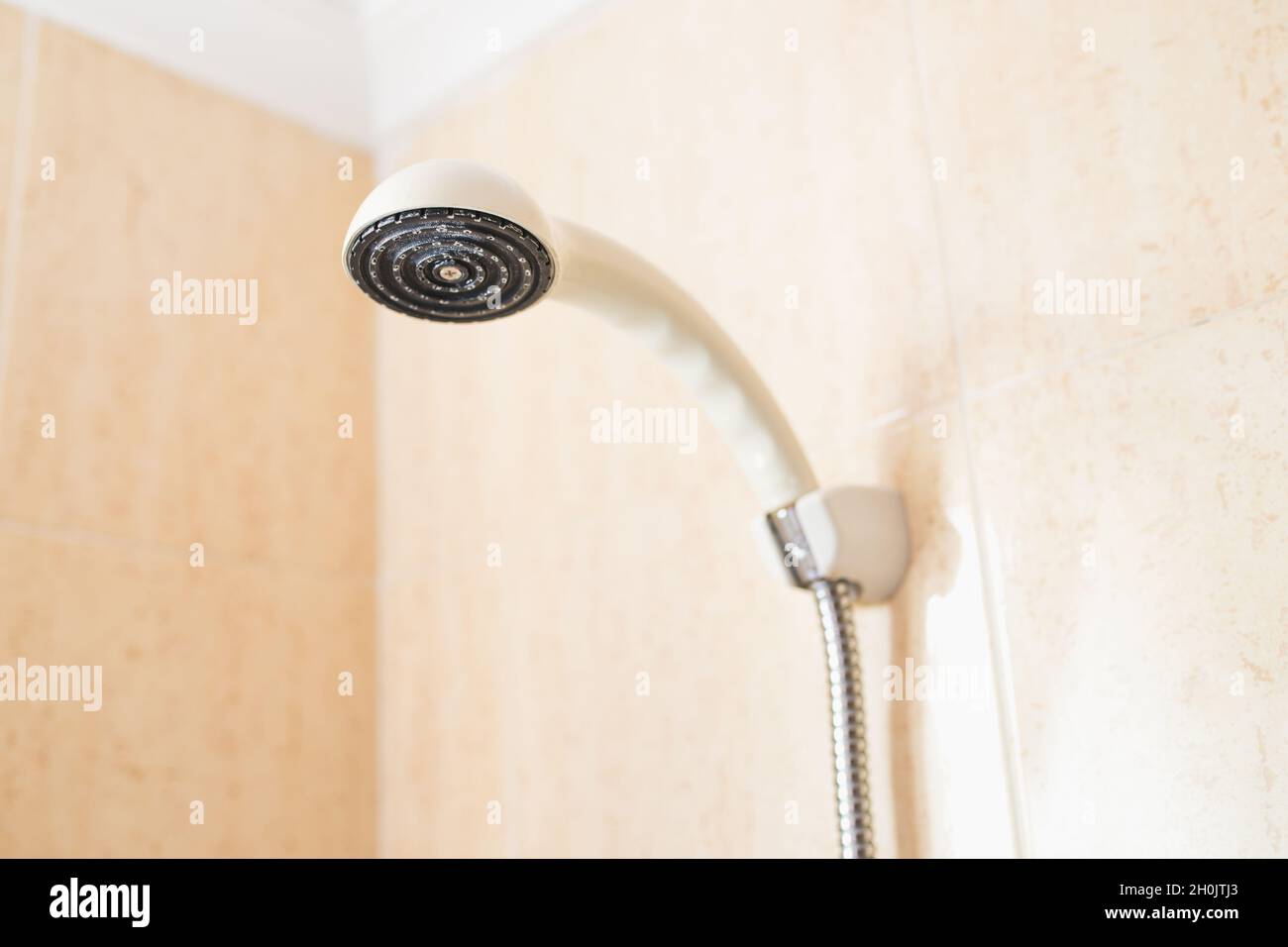 Contrast shower effective and pleasant hardening of the body Stock