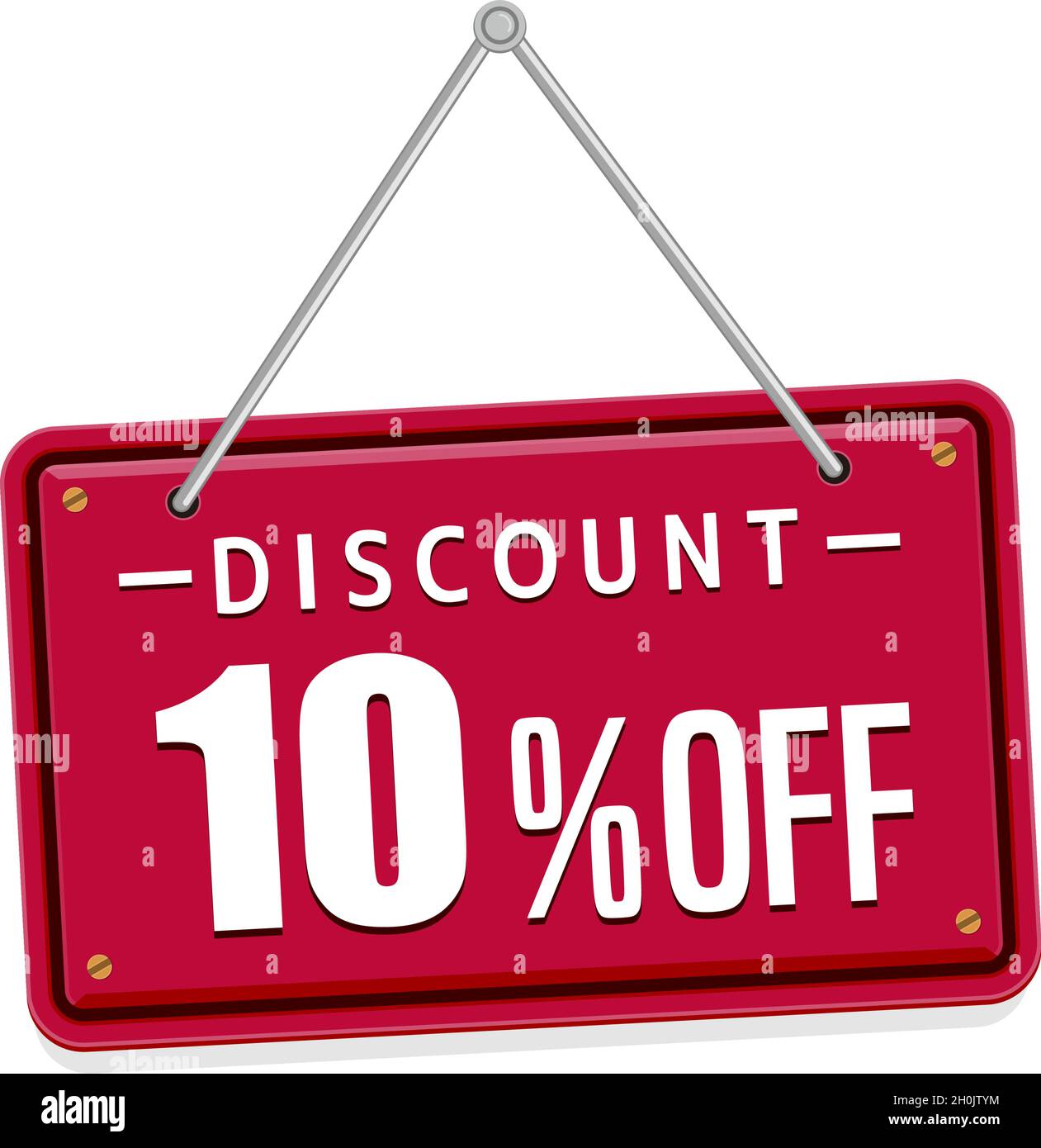 10% off discount icon illustration set for ecommerce site etc. (hanging  signboard motif Stock Vector Image & Art - Alamy