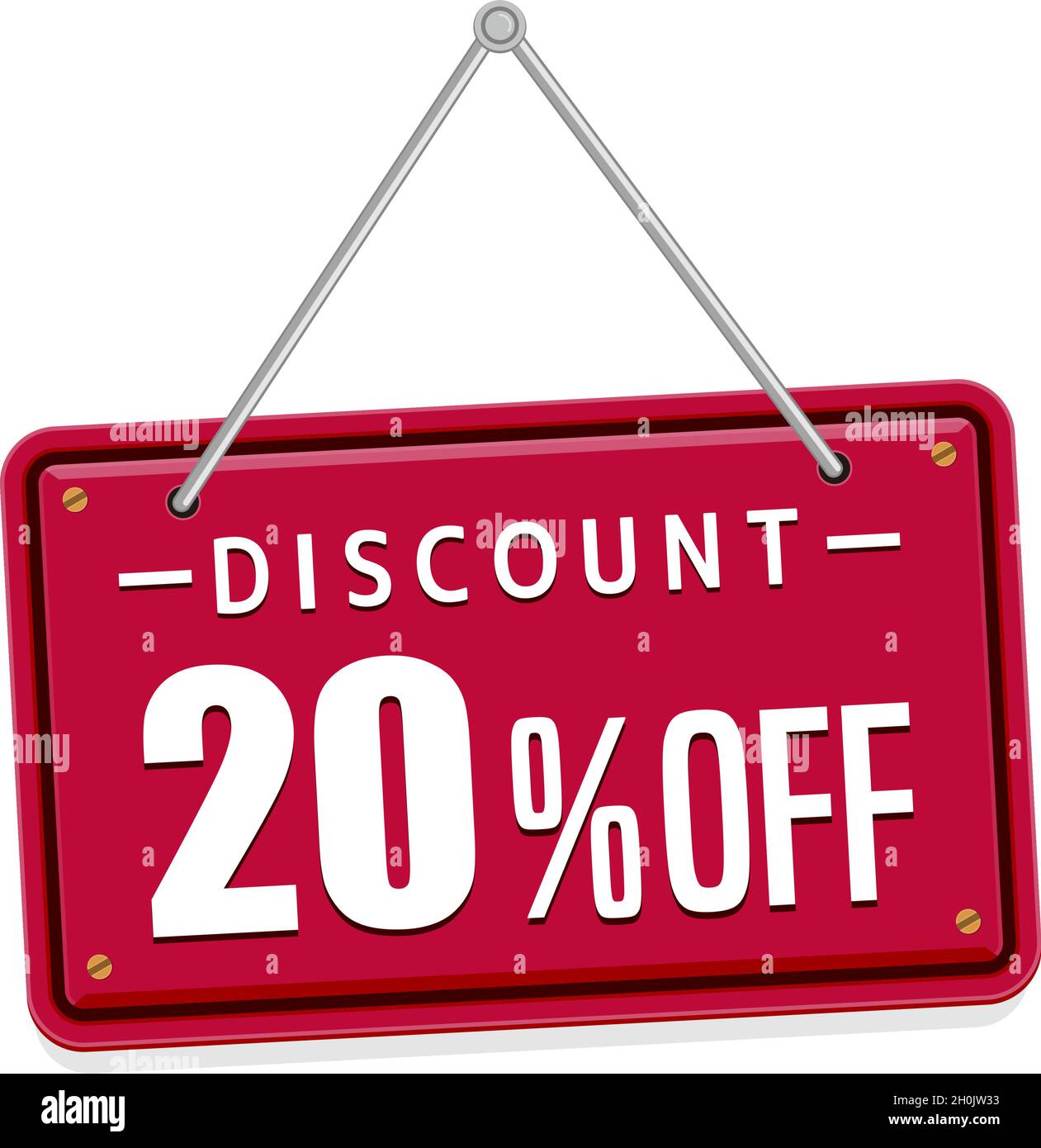 20% off discount icon illustration set for ecommerce site etc. (hanging  signboard motif Stock Vector Image & Art - Alamy