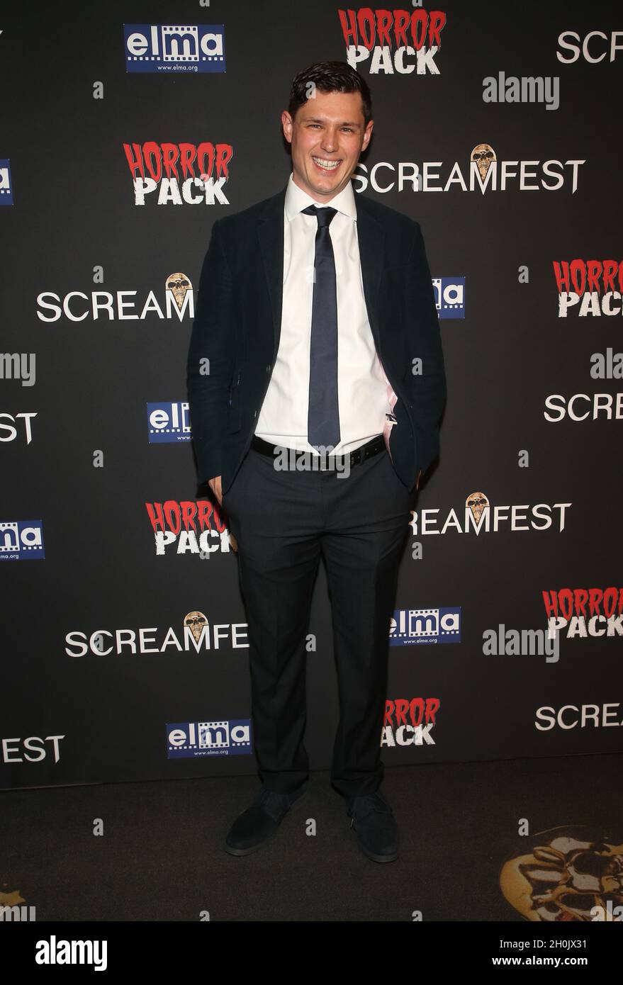 Hollywood, Ca. 12th Oct, 2021. Jacob Sorling, at the 21st Screamfest Opening Night Screening Of The Retaliators at Mann Chinese 6 Theatre in Hollywood, California on October 12, 2021. Credit: Faye Sadou/Media Punch/Alamy Live News Stock Photo