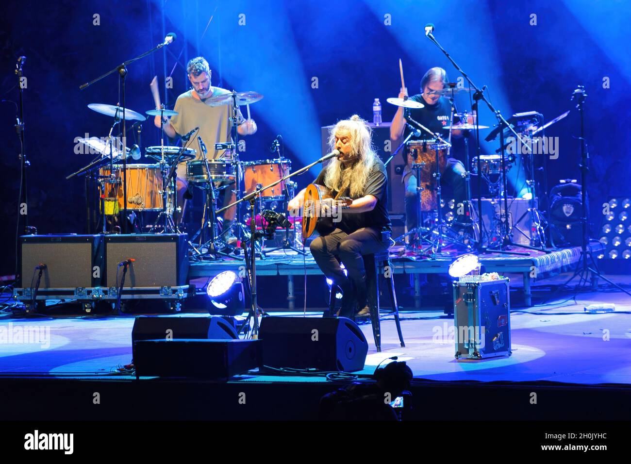 ATHENS, GREECE Sep 20, 2021 The Giannis Haroulis traditional rock