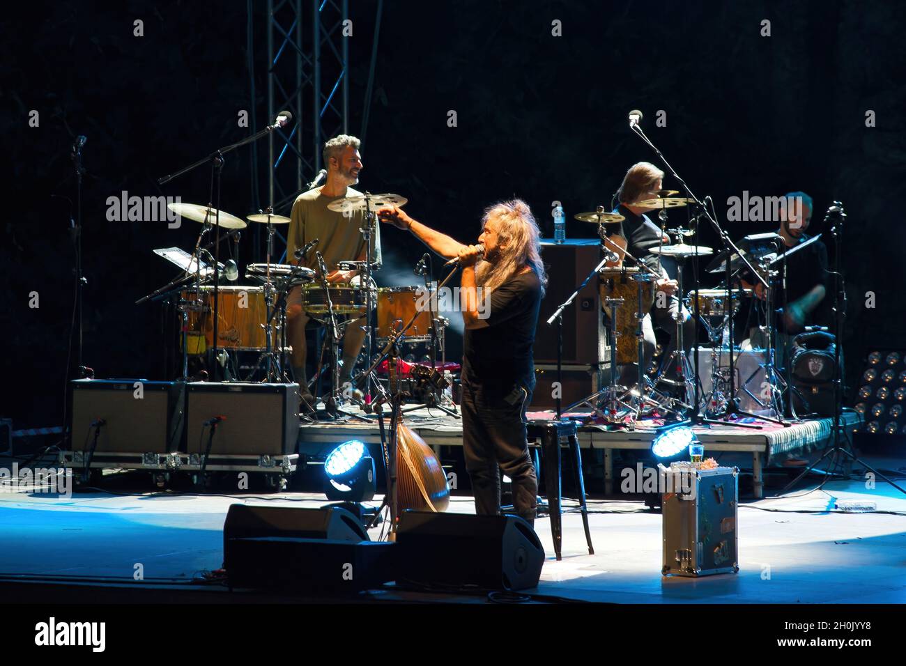 athens-greece-sep-20-2021-the-giannis-haroulis-traditional-rock