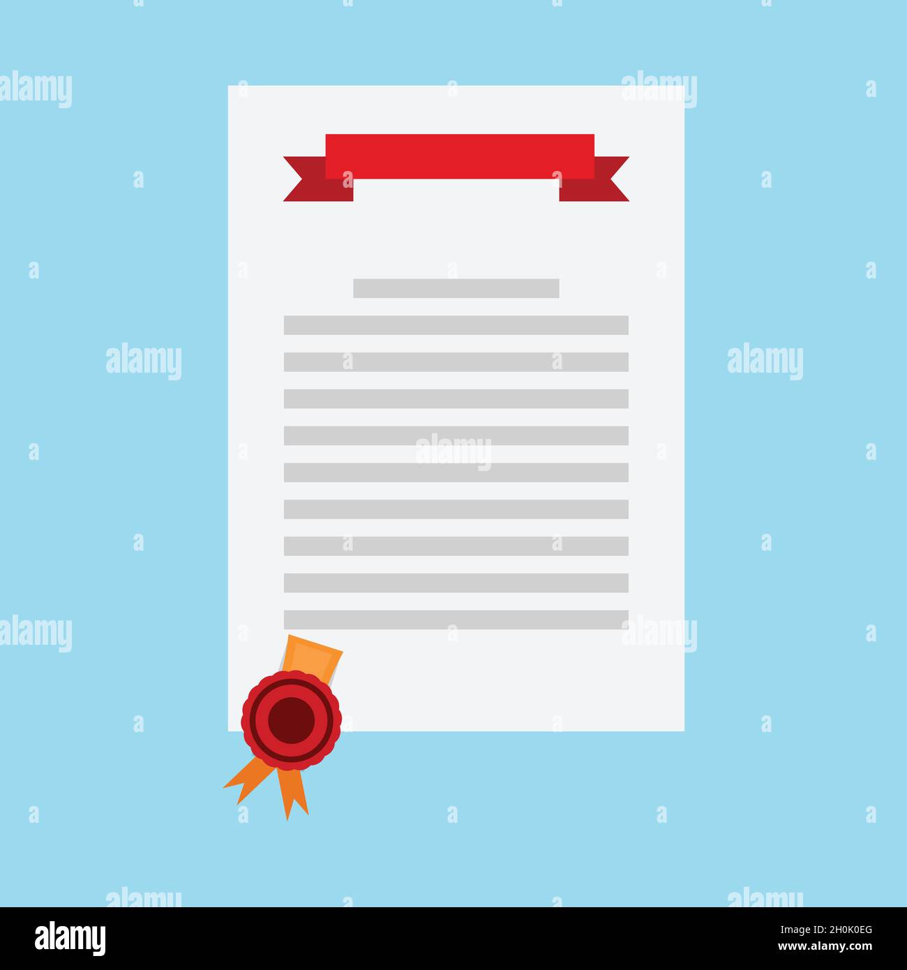 Diploma paper icon flat certificate design Vector Image