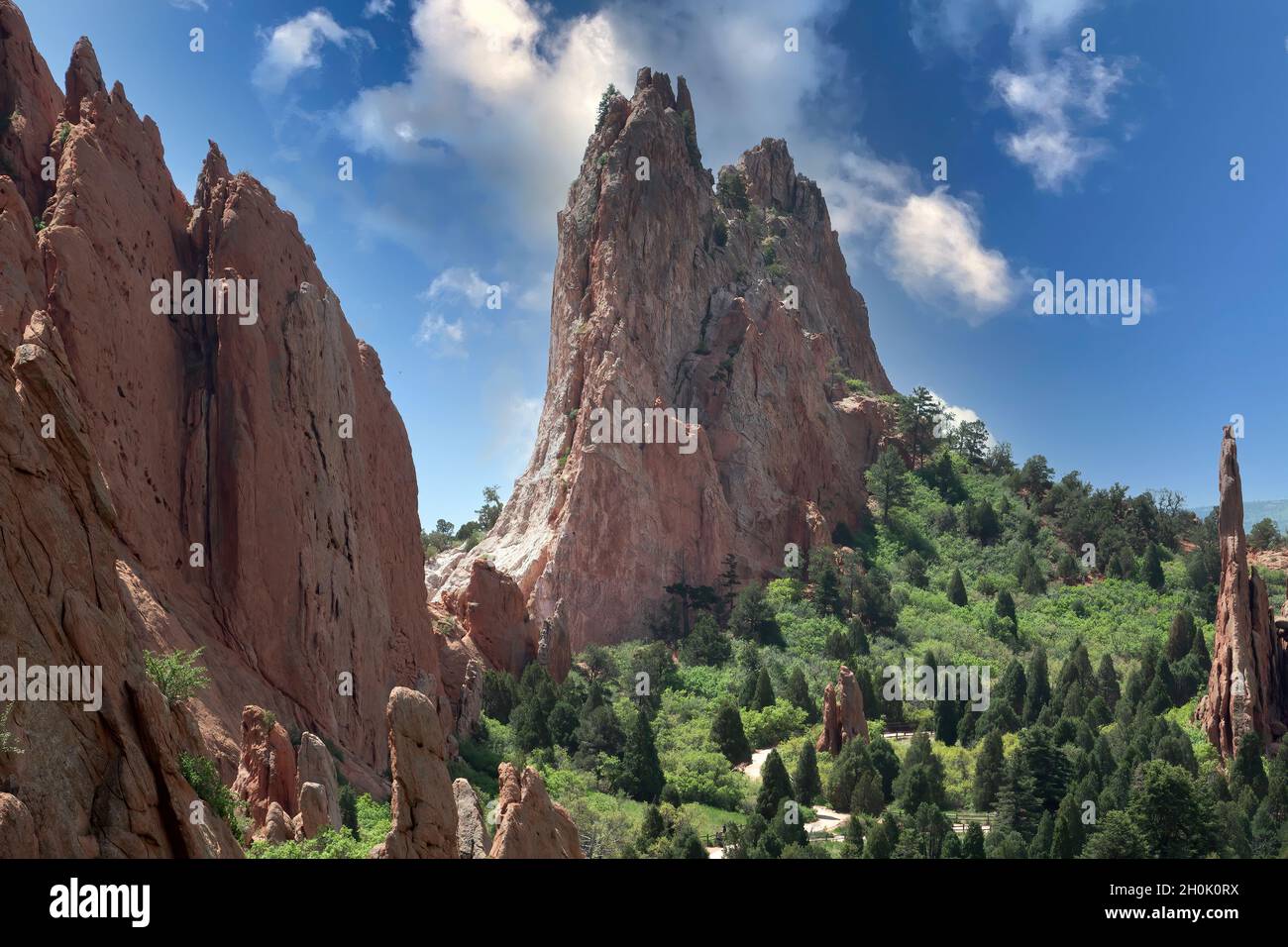 Colorado Rocks Beautiful landscape of sandstone rock formations in the Garden of the ...