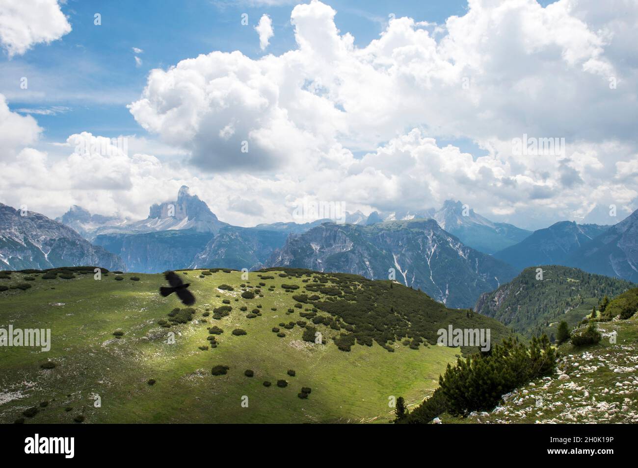 Italy, Alto Adige, landscape from the top of Specie Mountain Stock Photo