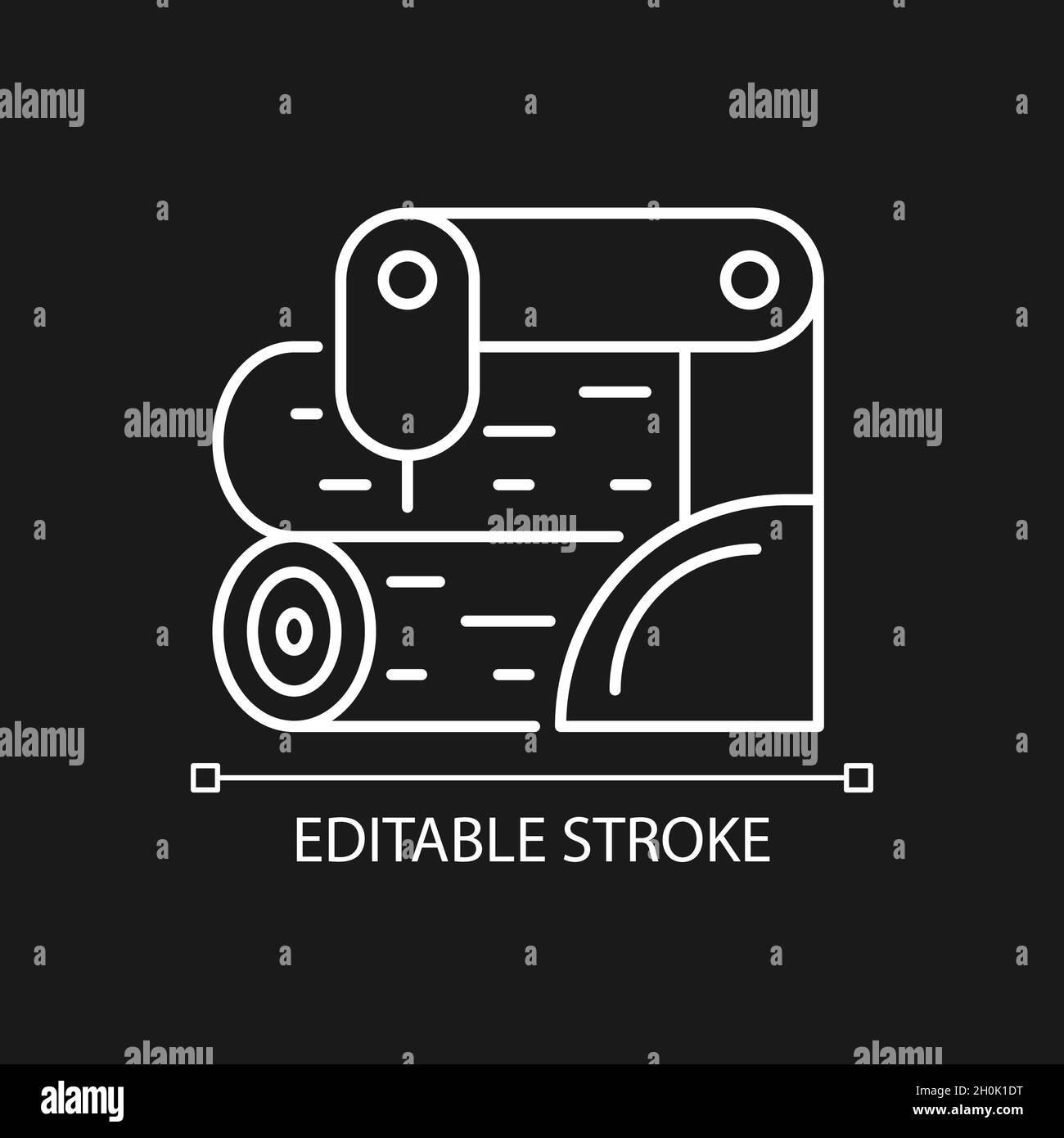 Timber processing plant Stock Vector Images - Alamy
