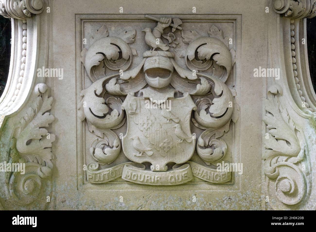 Tomb of Sir William Cuthbert Quilter, St Mary the Virgin Church, Bawdsey, Suffolk, East Anglia Stock Photo