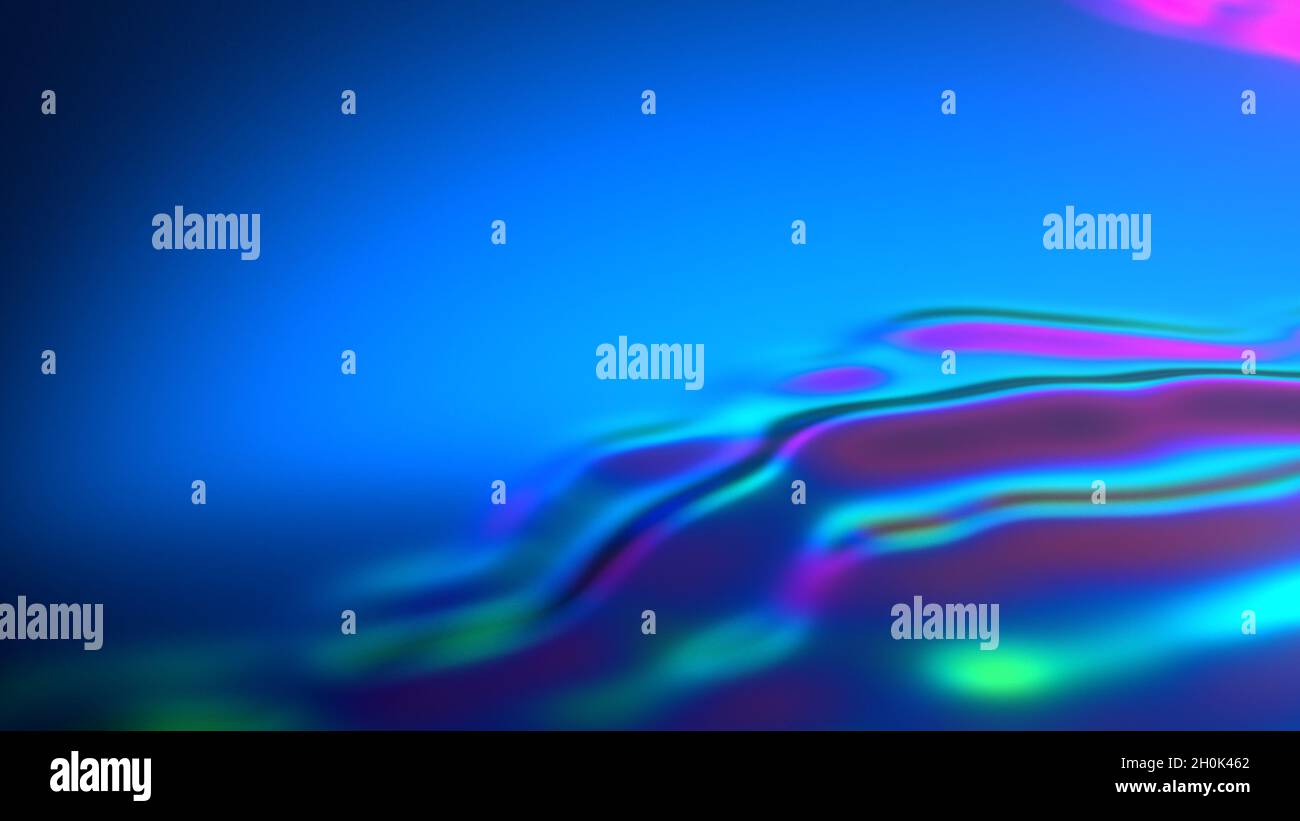 Neon iridescent abstract rainbow-colored ripples Stock Photo - Alamy