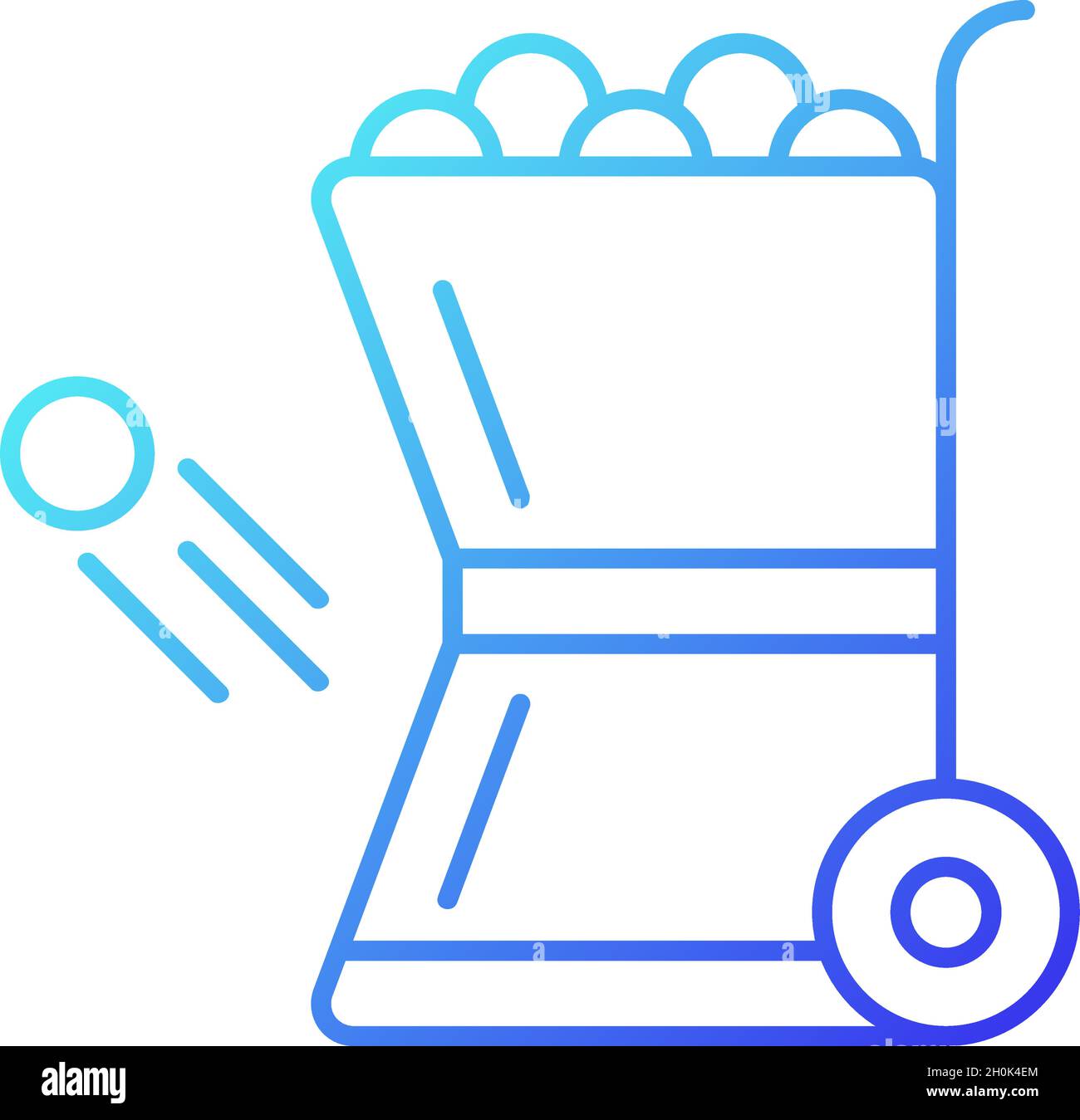 Ball throwing machine hi-res stock photography and images - Alamy