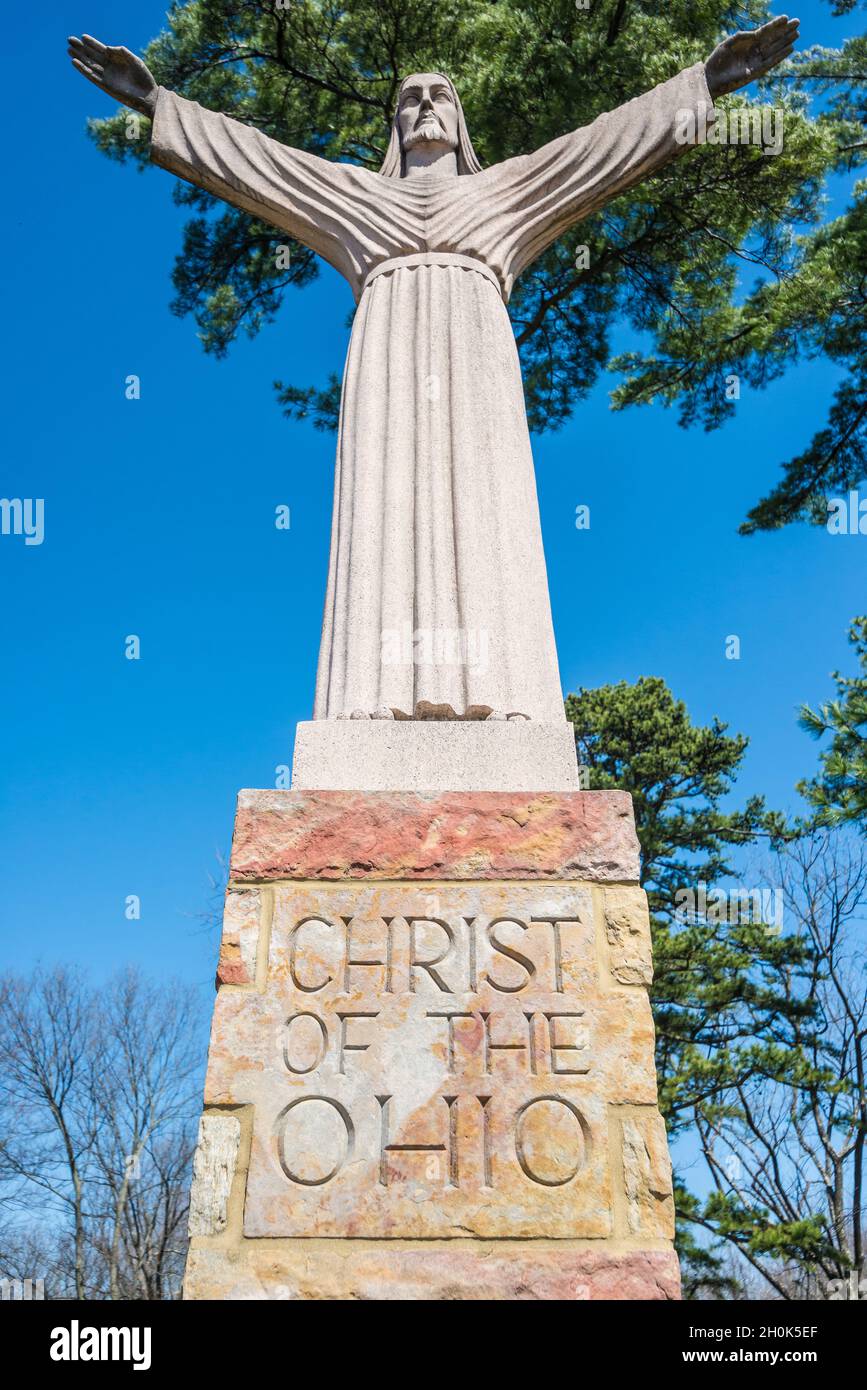 Christ of the Ohio Statue - Troy - Indiana Stock Photo