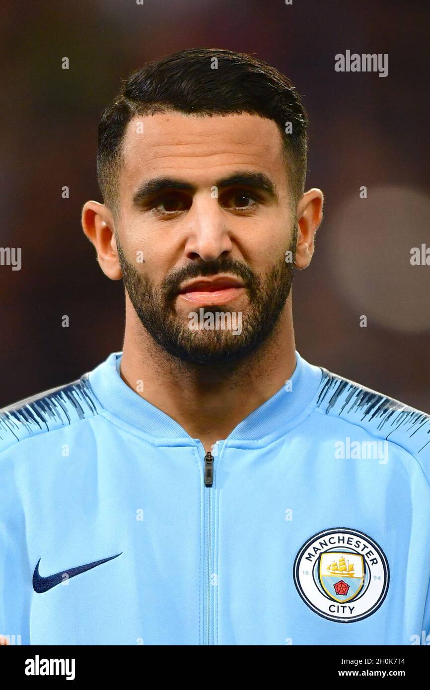 Manchester City's Riyad Mahrez Stock Photo