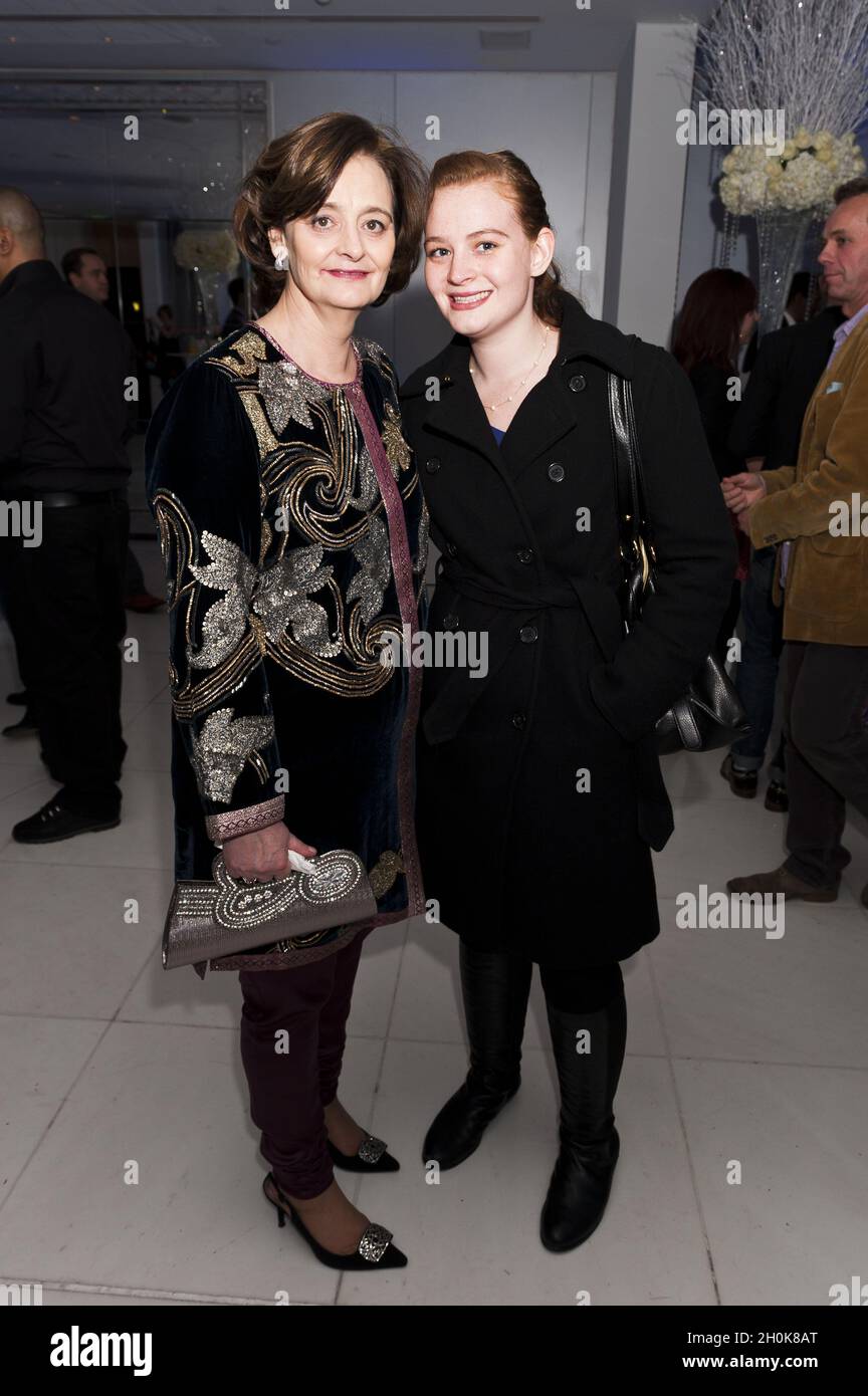 Cherie Blair and daughter Kathryn attending the English National Ballet's Christmas performance of The Nutcracker on December 14, 2011 in London Stock Photo