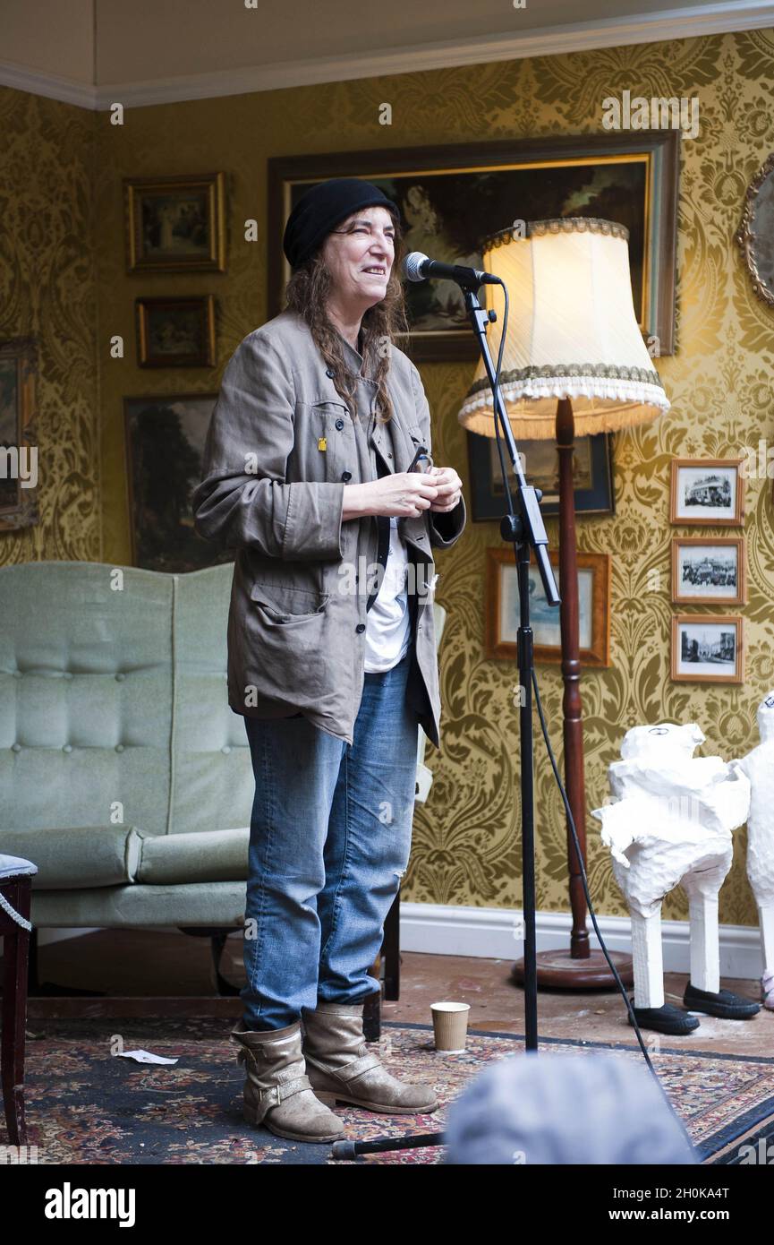 Patti Smith performs at a secret gig at 