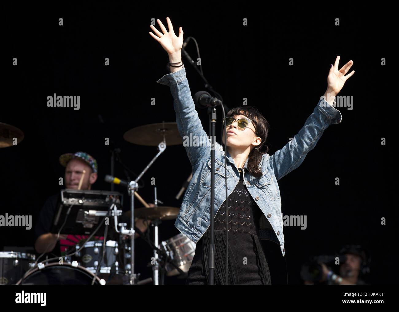 Yukimi Nagano of Little Dragon performs live on stage at Bestival 2012 Stock Photo