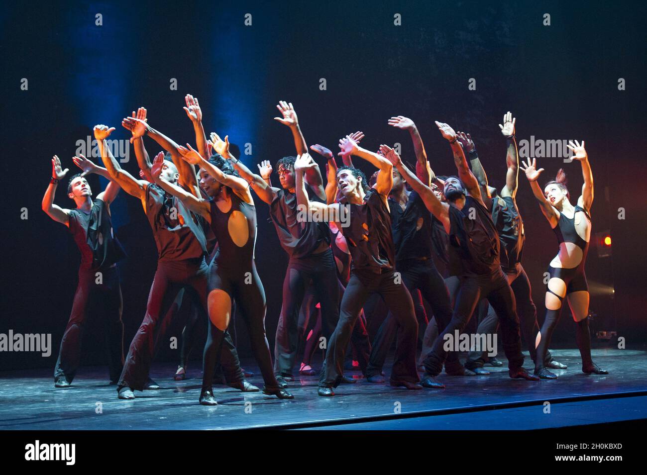 Cuban Dancers perform in Ballet Revolucion, at the Peacock Theatre ...