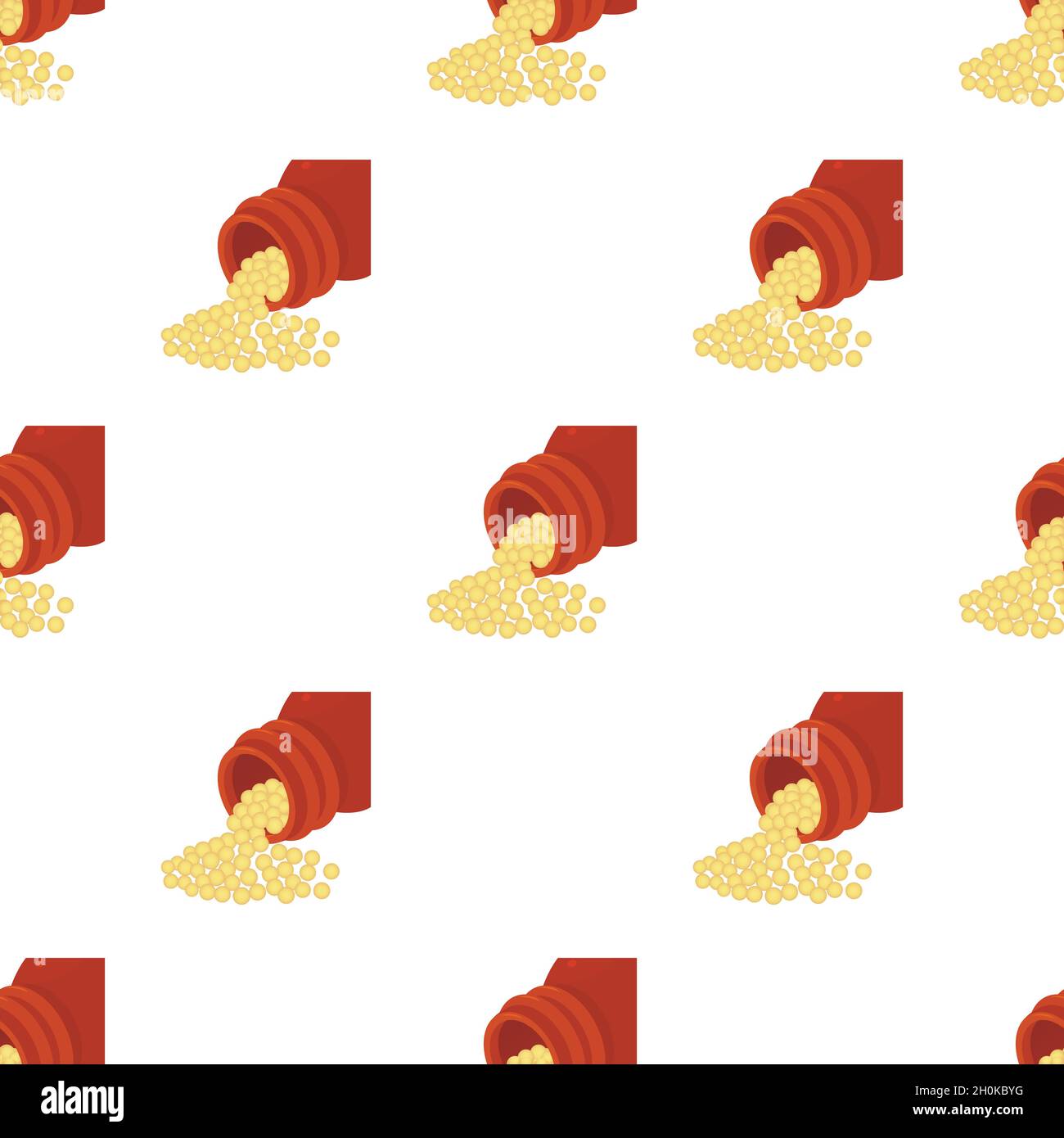 Bottle of homeopathic medication pattern seamless background texture