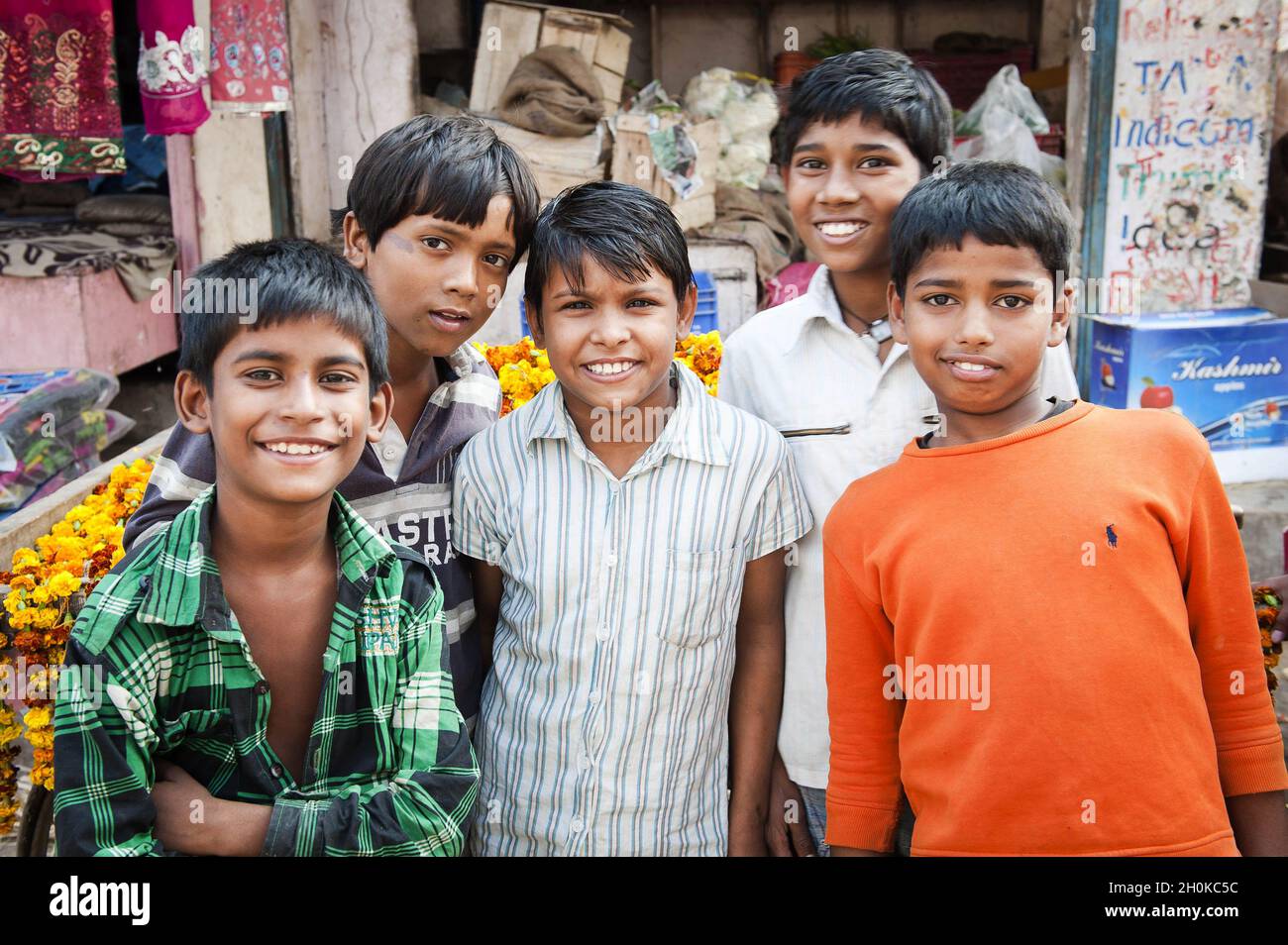 Five Indian boys, Gurgaon, near Delhi, India Stock Photo - Alamy