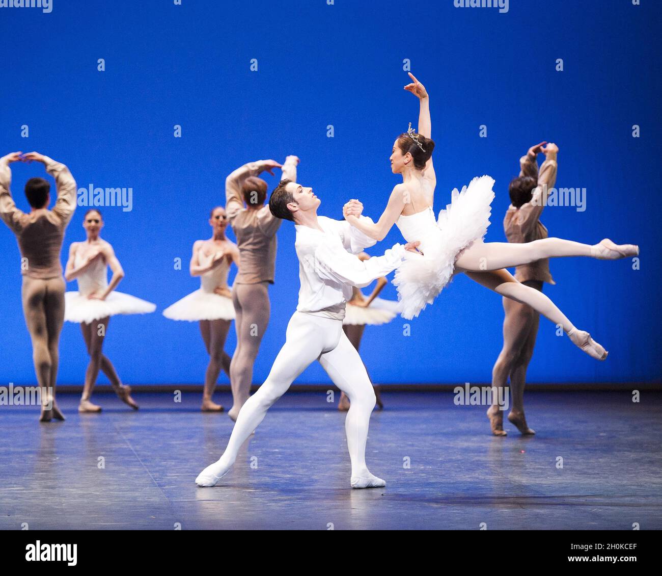 English National Ballet dancers perform Etudes as part of 