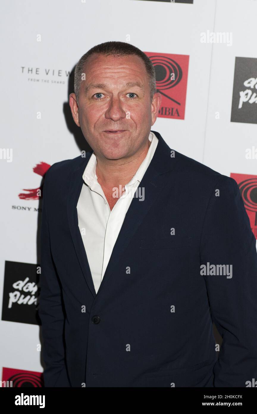 Sean Pertwee attending a listening party for Daft Punk's new album ...