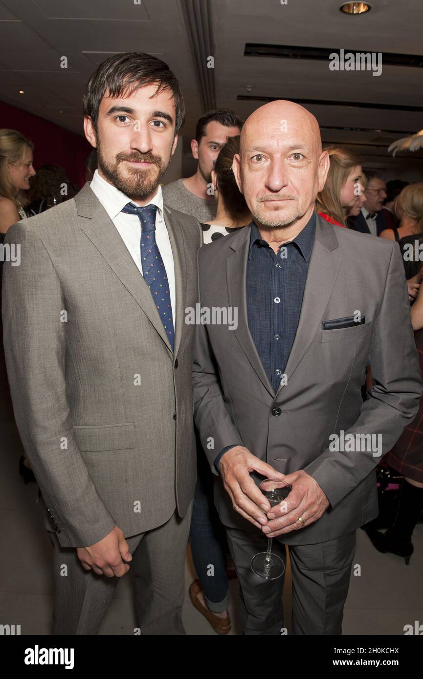 Sir Ben Kingsley and son Ferdinand attend Northern Ballet's The Great Gatsby opening night at Sadler's Wells - London Stock Photo