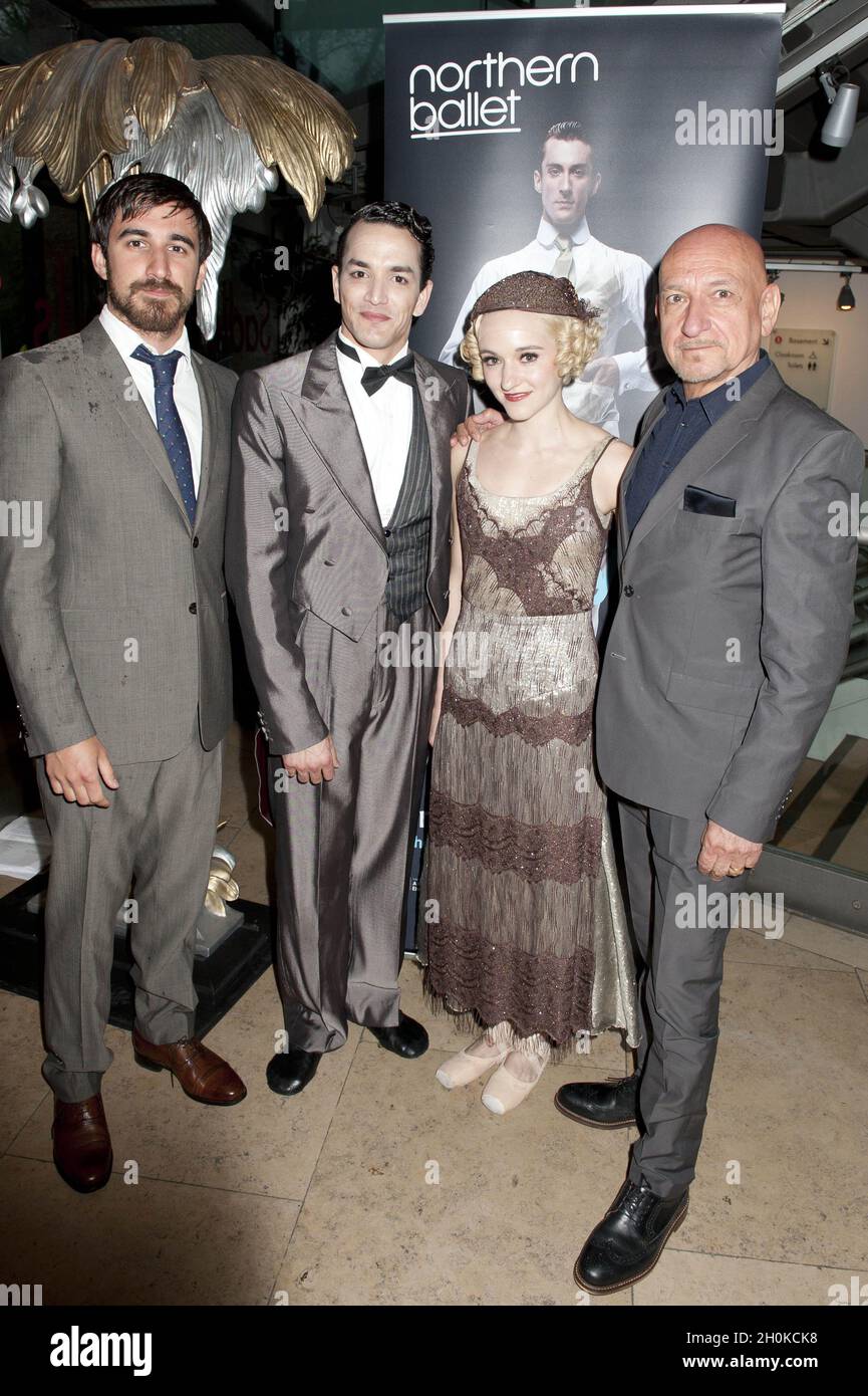 Sir Ben Kingsley and son Ferdinand attend Northern Ballet's The Great Gatsby opening night at Sadler's Wells - London Stock Photo