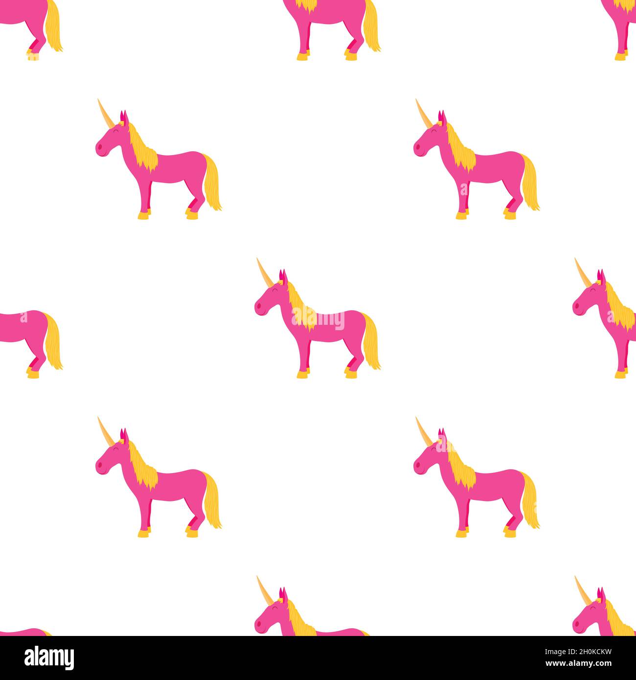 Pink unicorn pattern seamless background texture repeat wallpaper